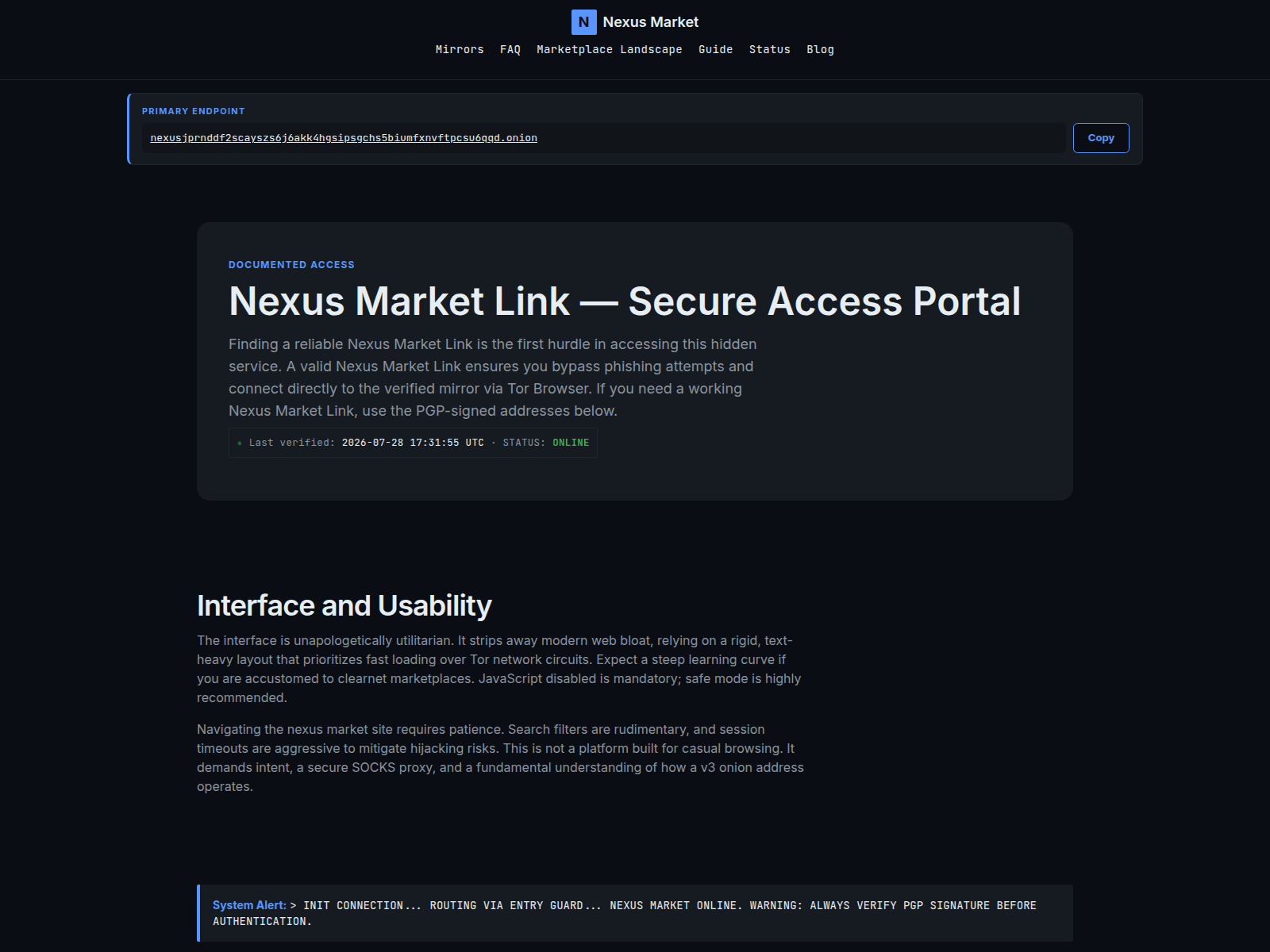 Screenshot of nexus-hub.cyou