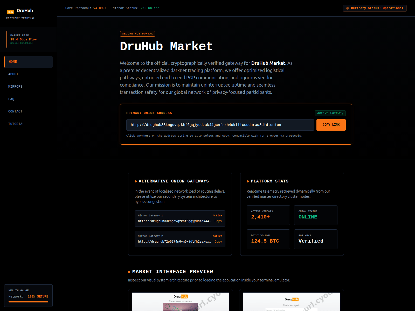 Screenshot of druhub-market-url.cyou