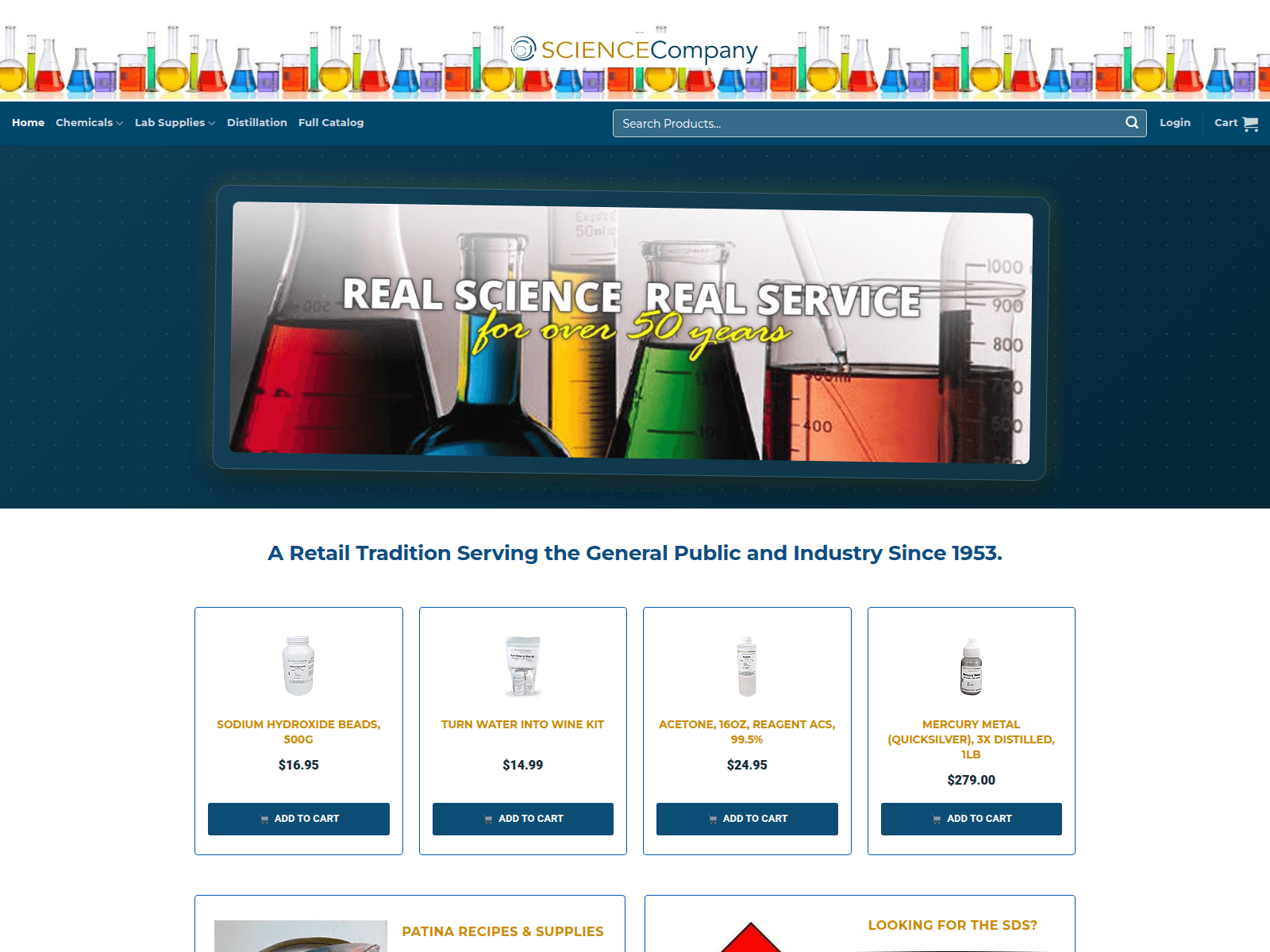 Screenshot of sciencescompany.com