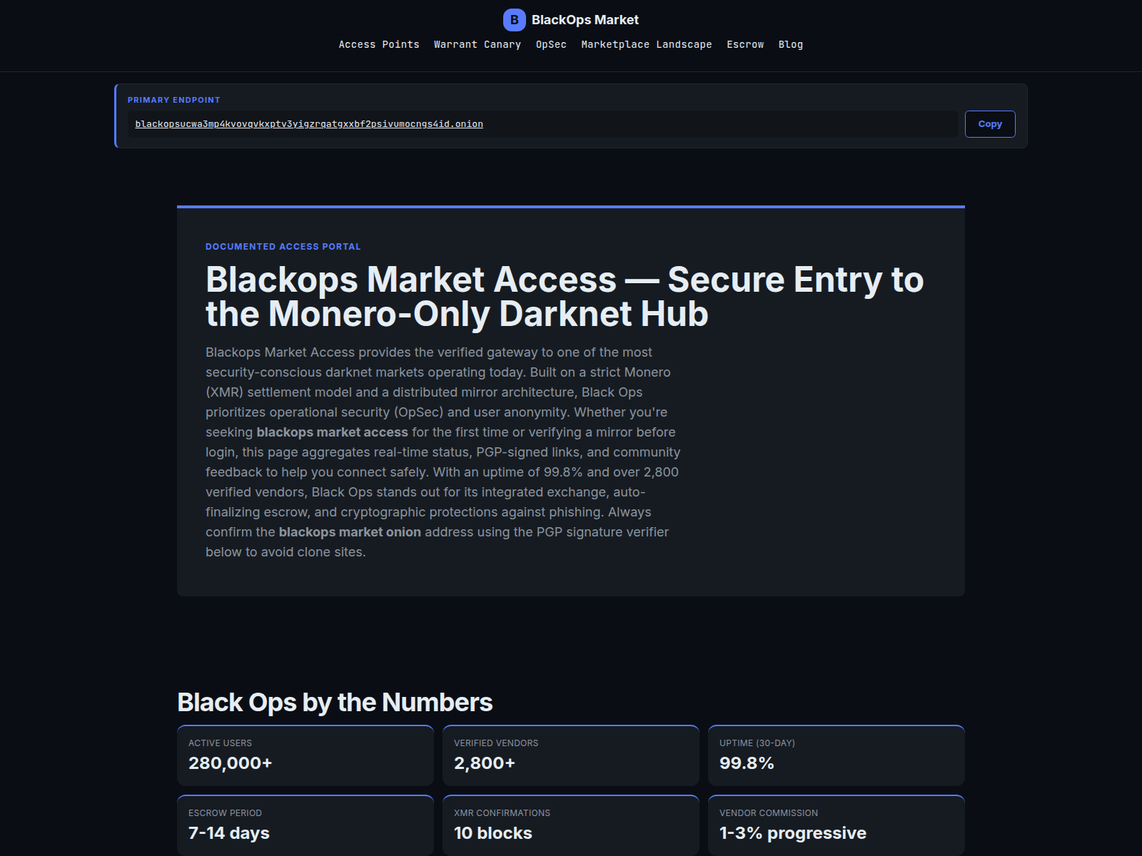 Screenshot of blackops-link.cyou