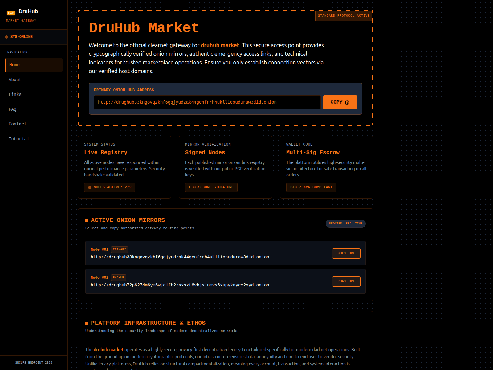 Screenshot of druhub-market-links.digital