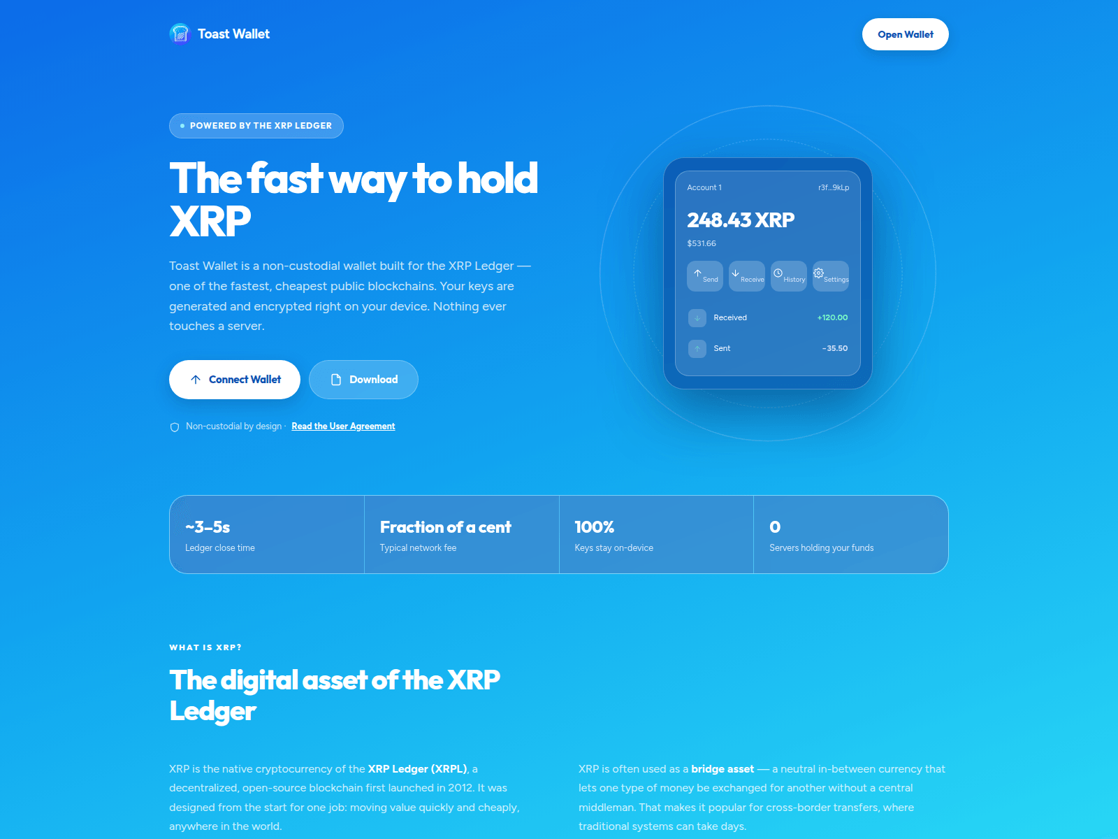 Screenshot of toastwalletweb.com