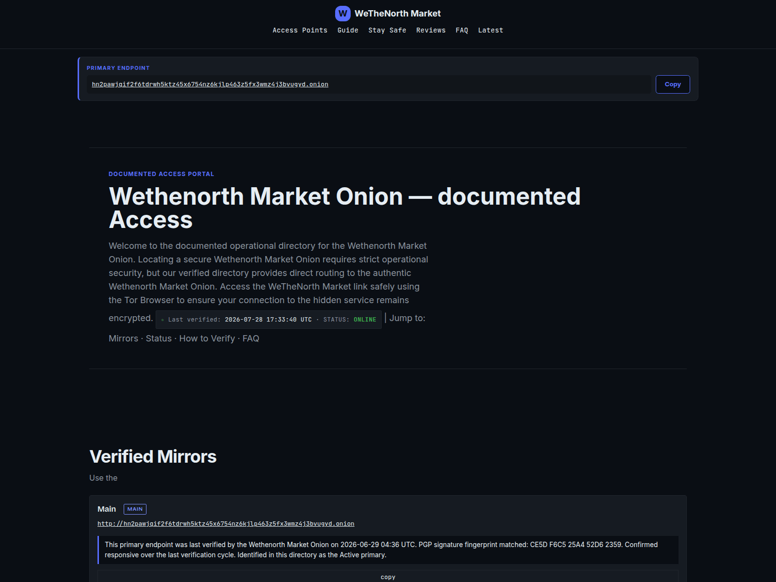 Screenshot of dark-wethenorth.sbs