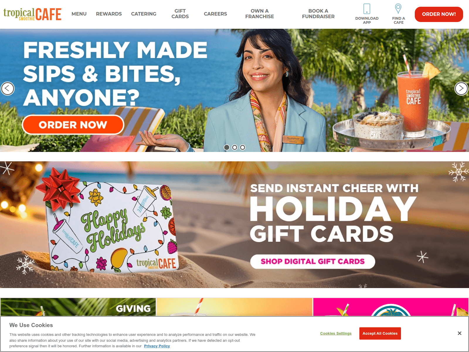 Screenshot of tropical-caaffe.com