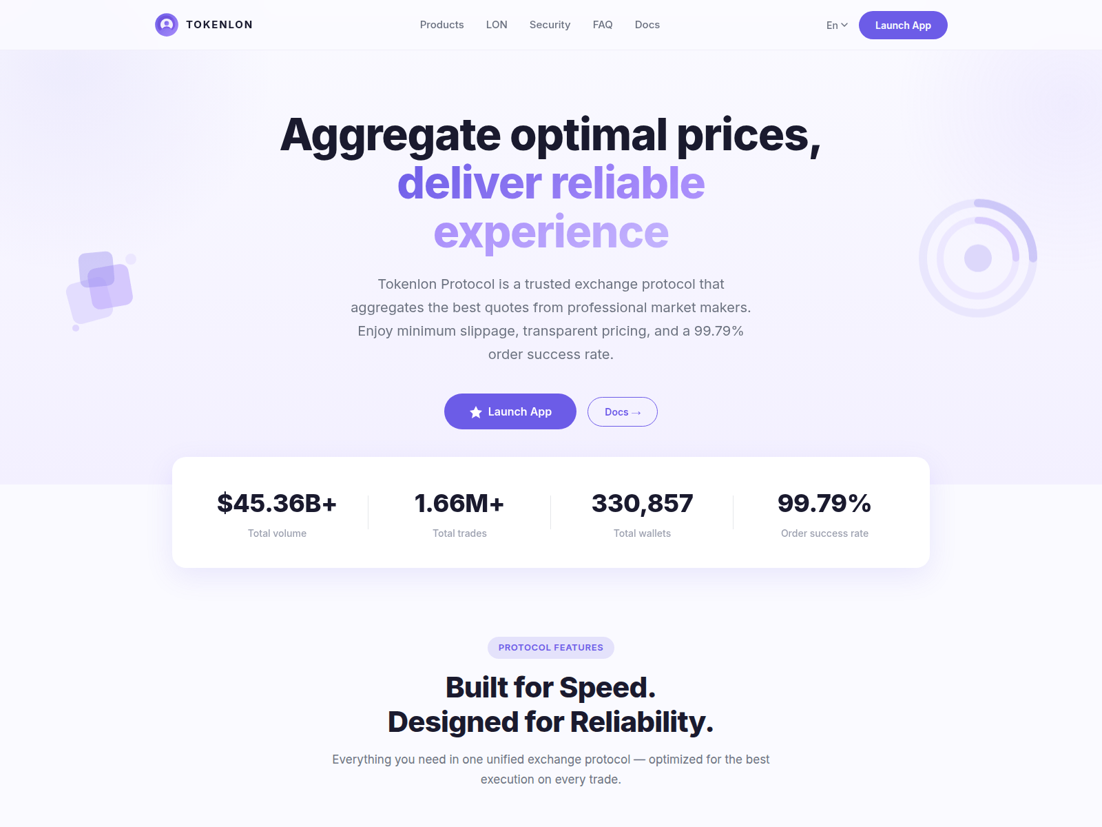 Screenshot of tokenlon-protocol.com