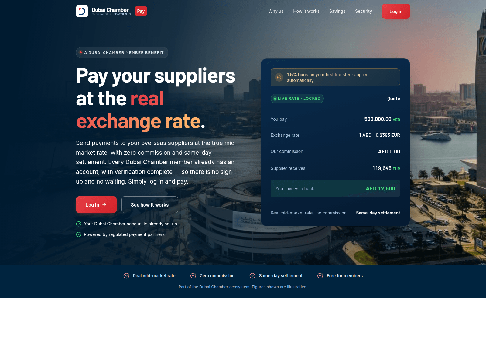 Screenshot of chamber-payments.com