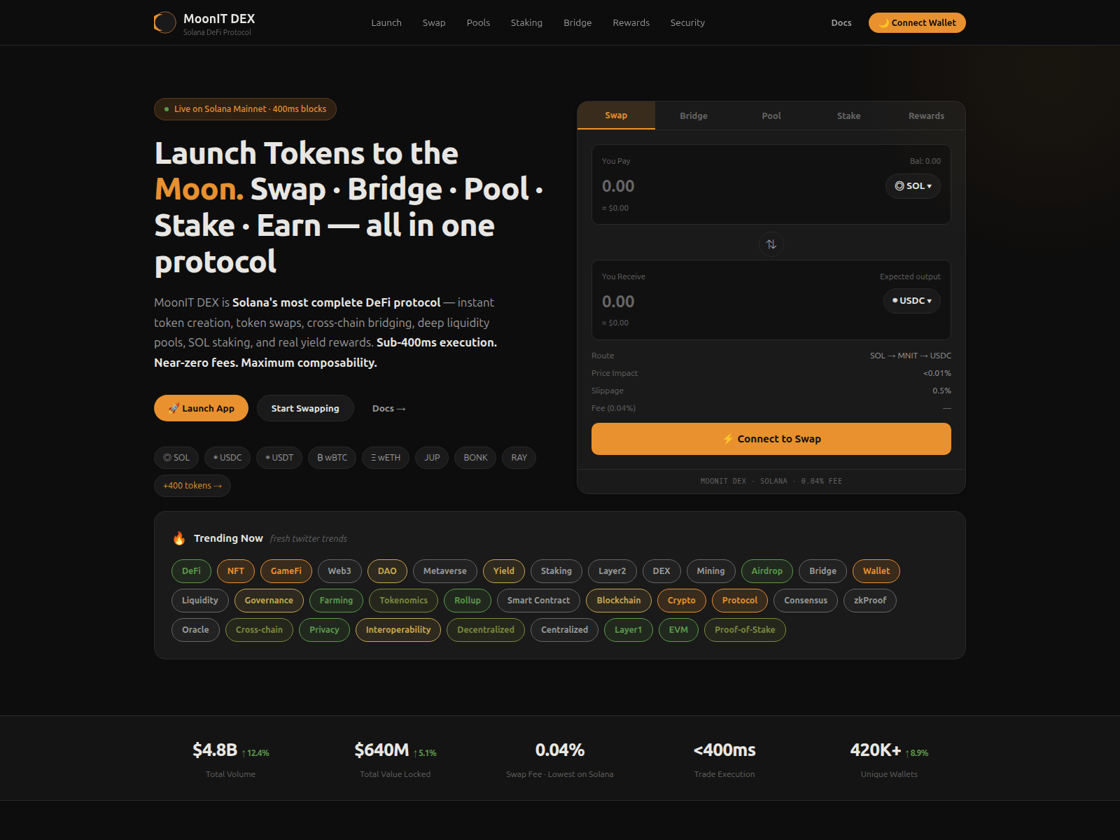 Screenshot of moonit-dex.com
