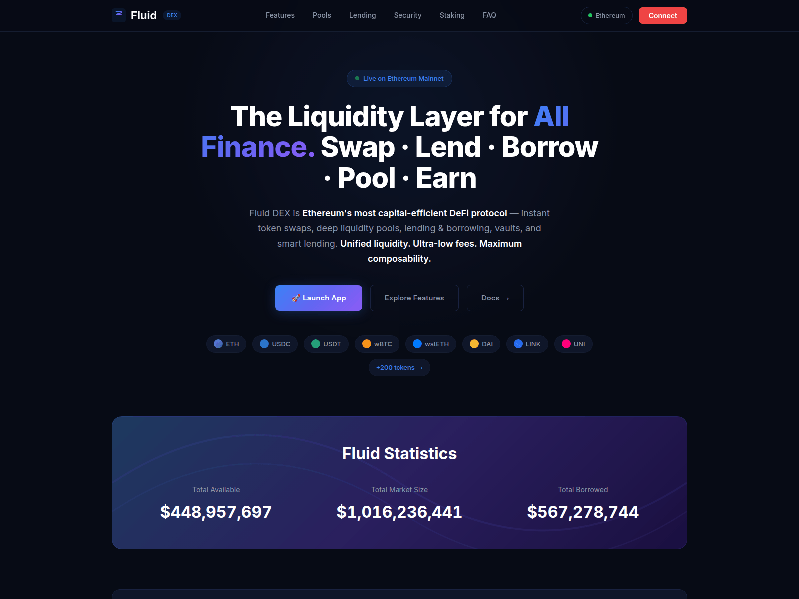 Screenshot of dex-fluid.com