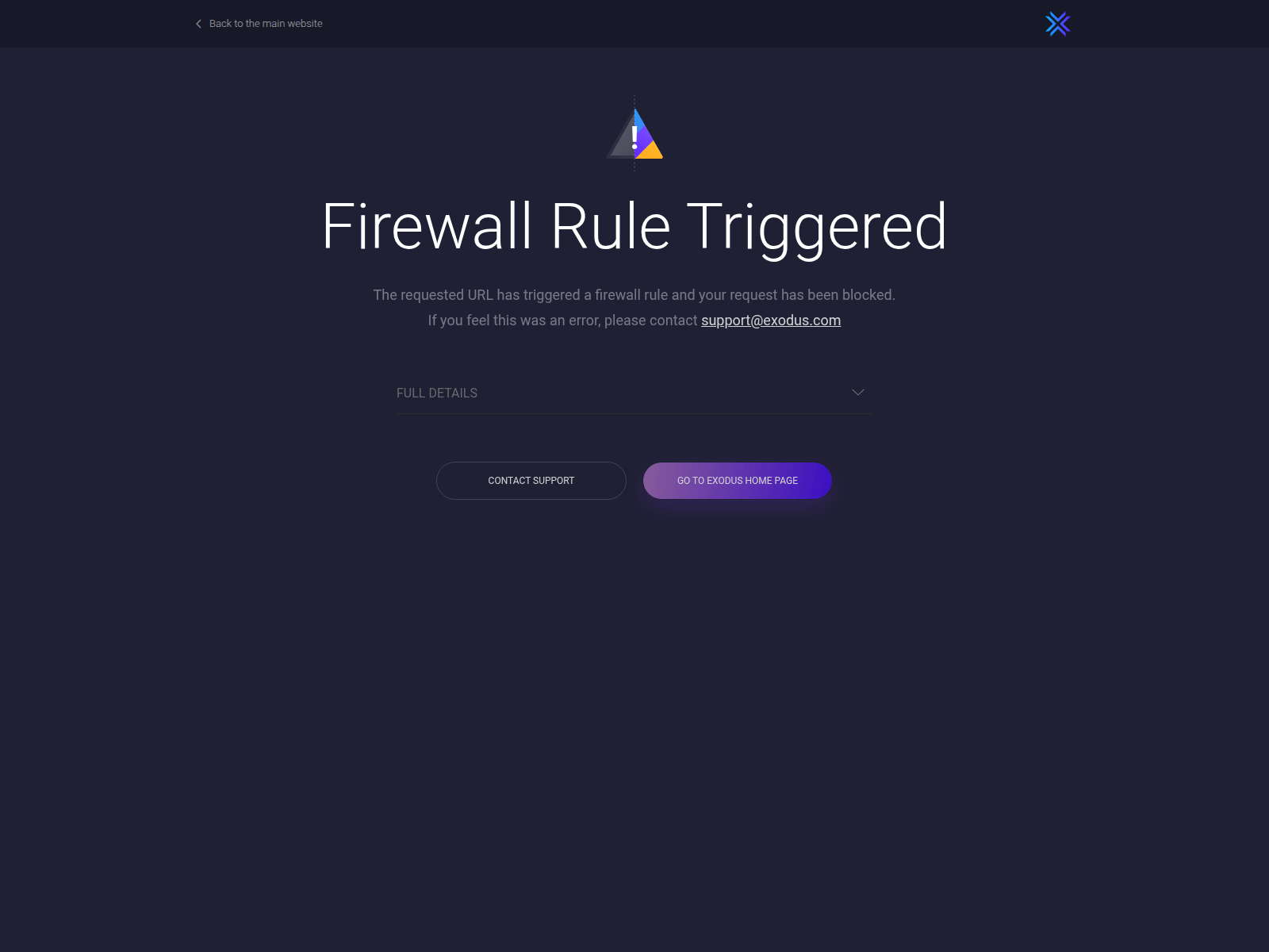 Screenshot of exodusfinanceverify.de