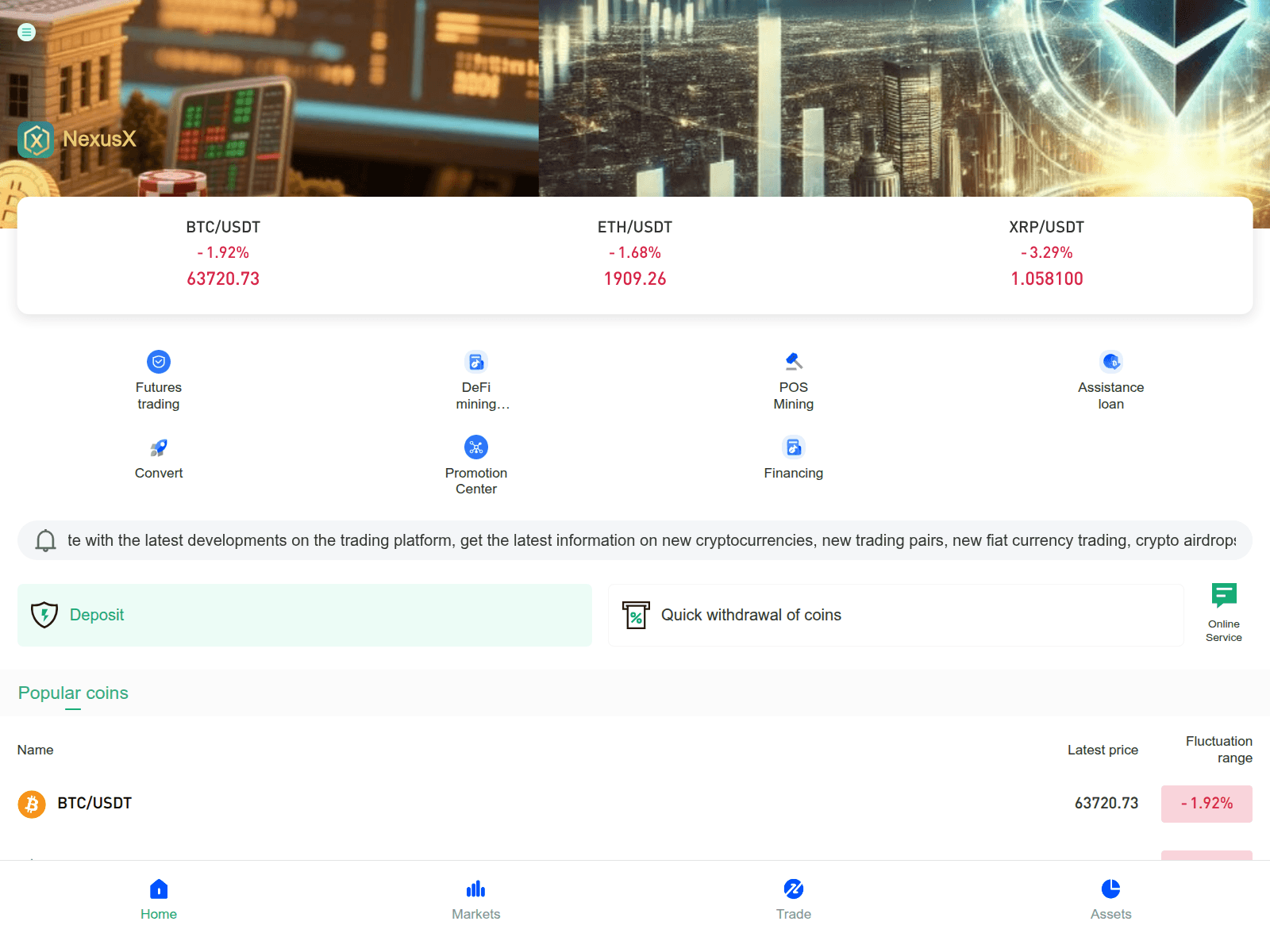 Screenshot of nexcoinus.top
