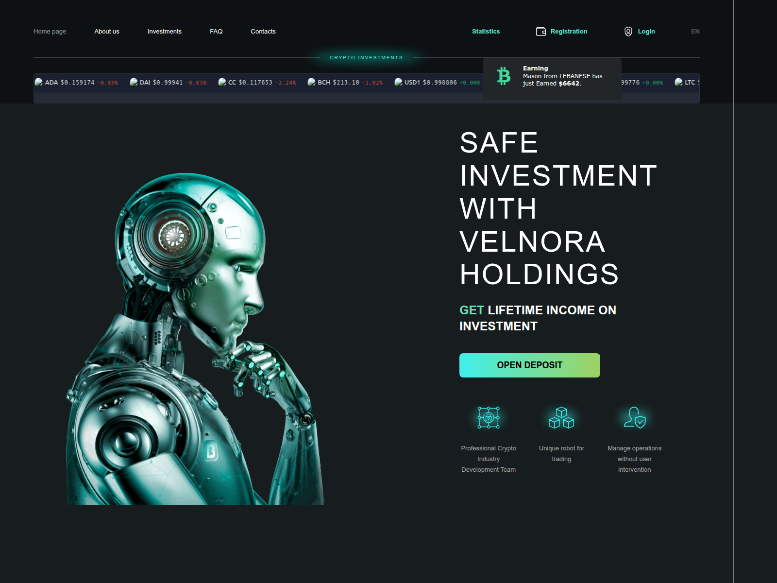 Screenshot of velnoraholdings.com