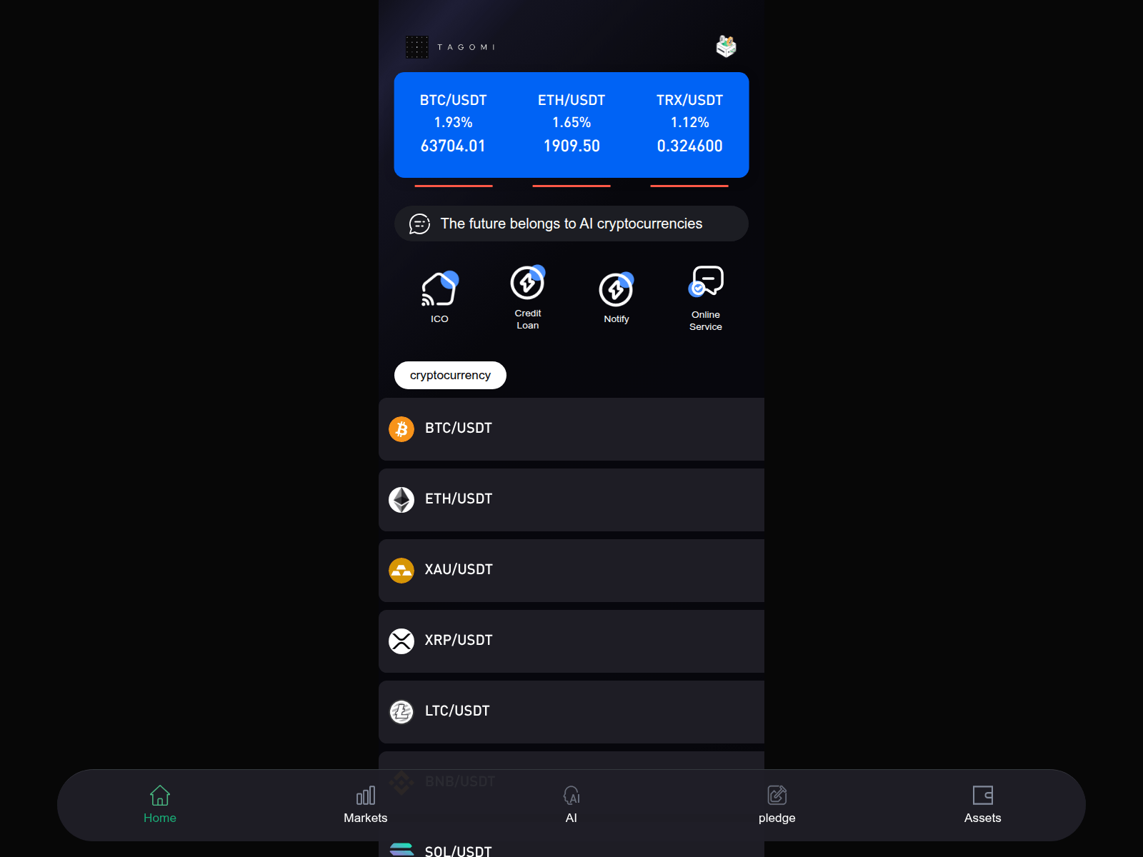 Screenshot of tagomiait.com