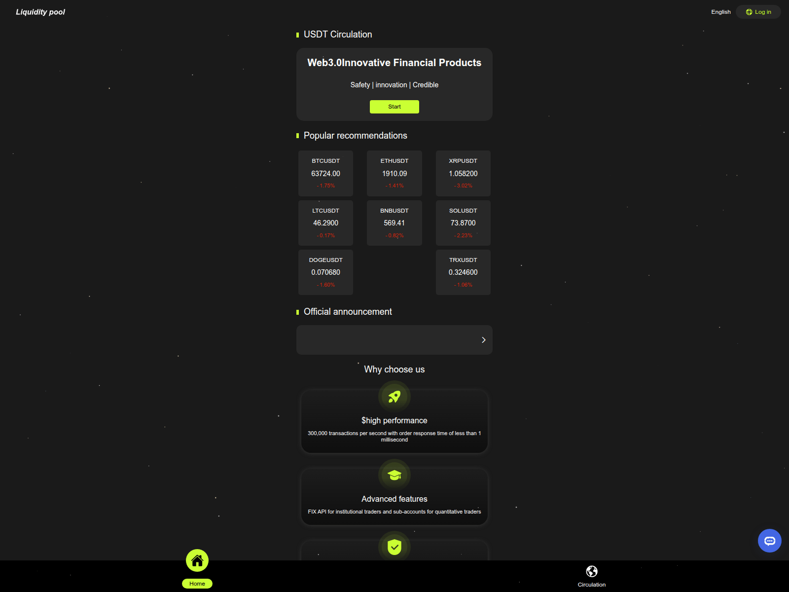Screenshot of liquiditypool2019.cc