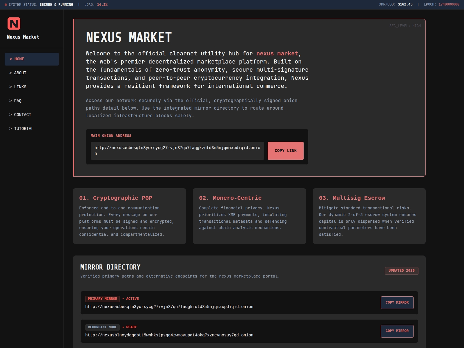 Screenshot of nexus-hub.cfd