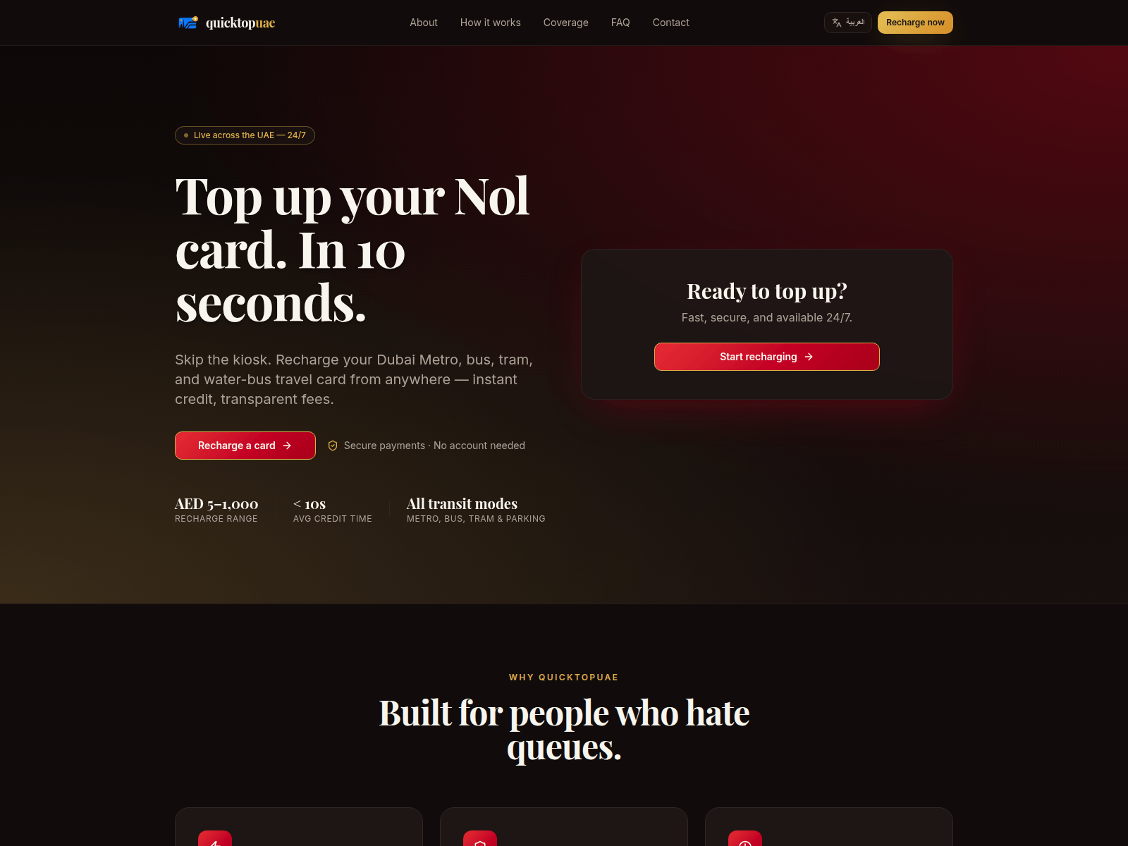 Screenshot of quicktopuae.com