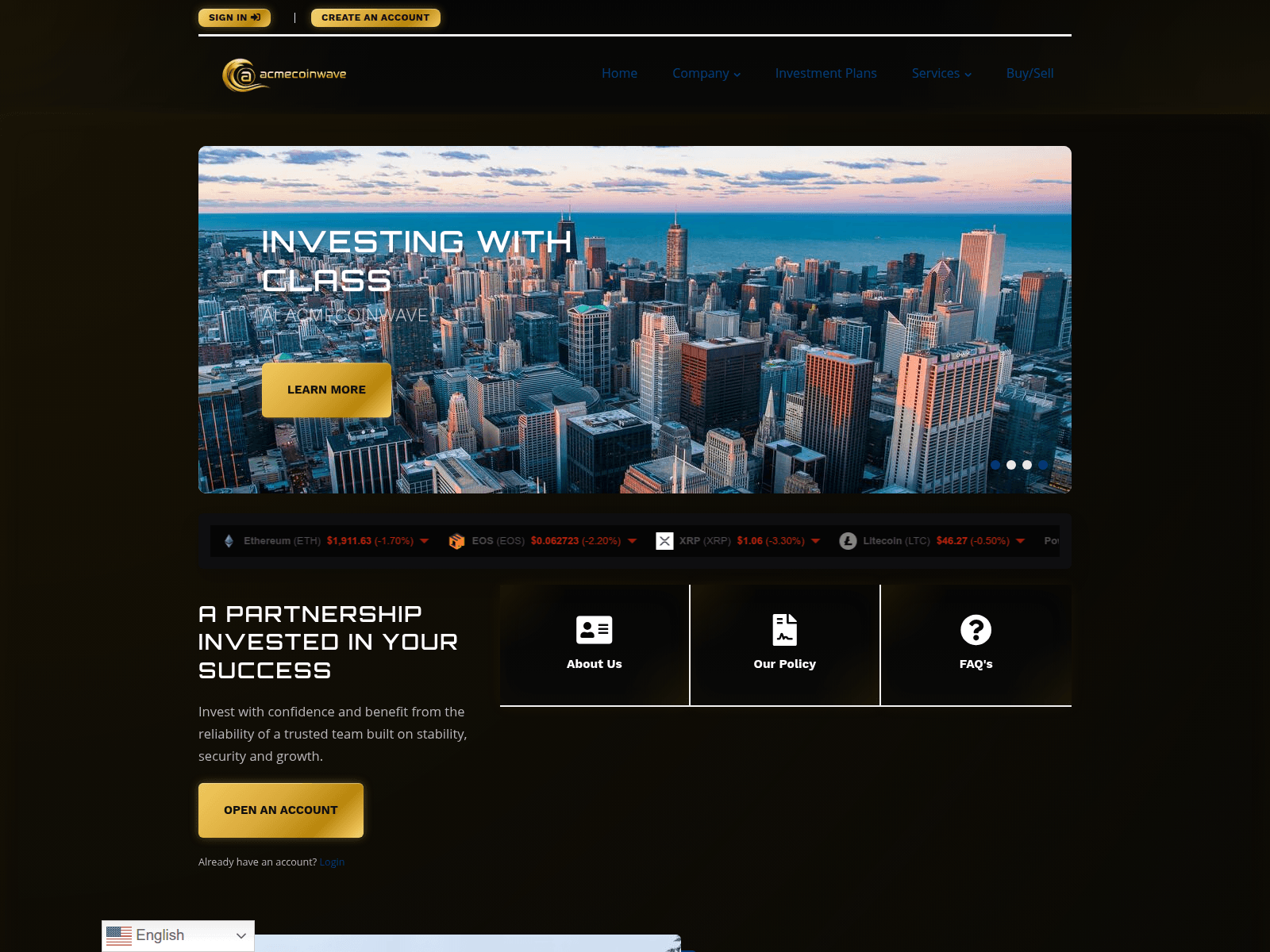 Screenshot of acmecoinwave.com