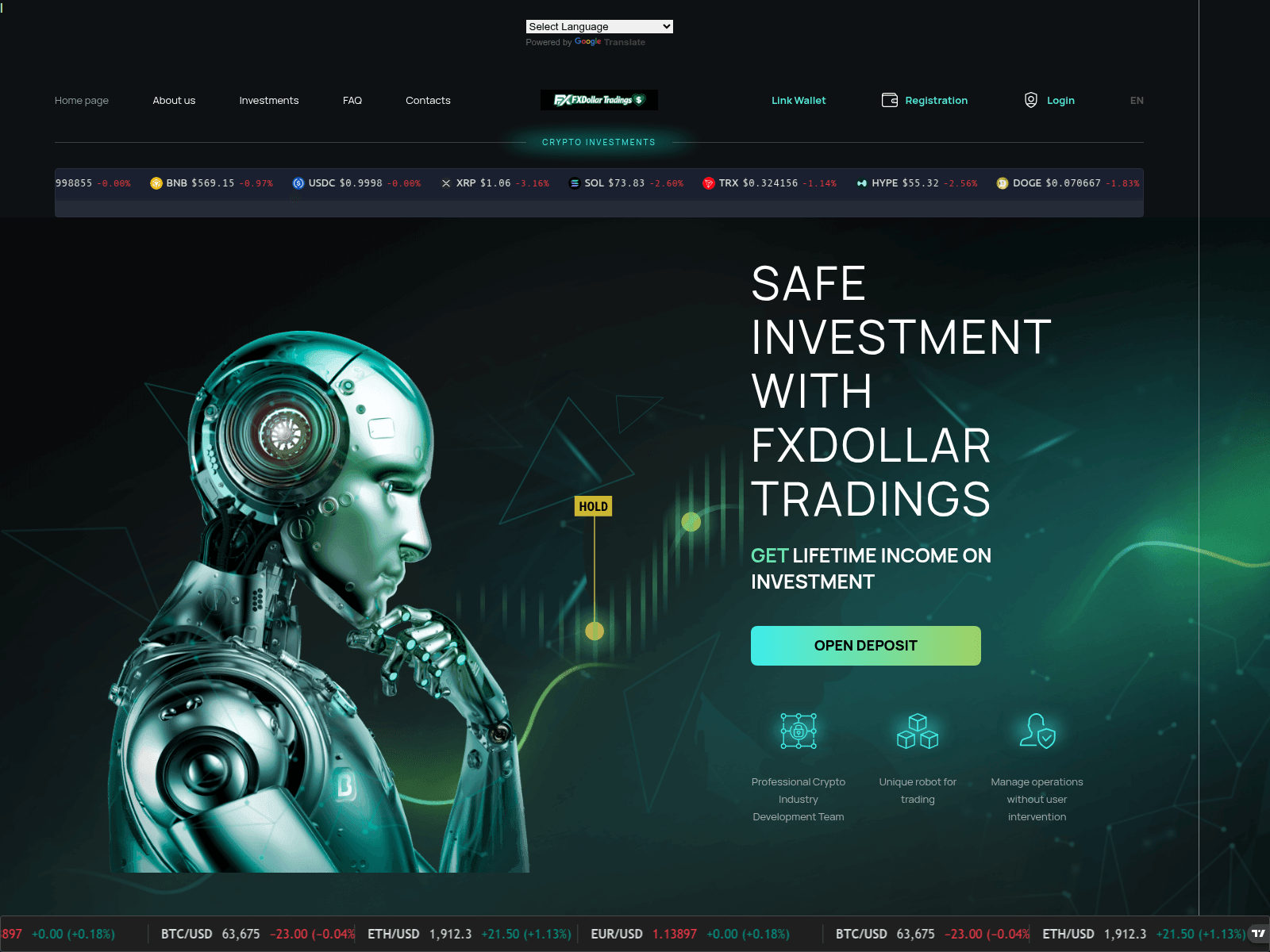 Screenshot of fxdollartradings.com