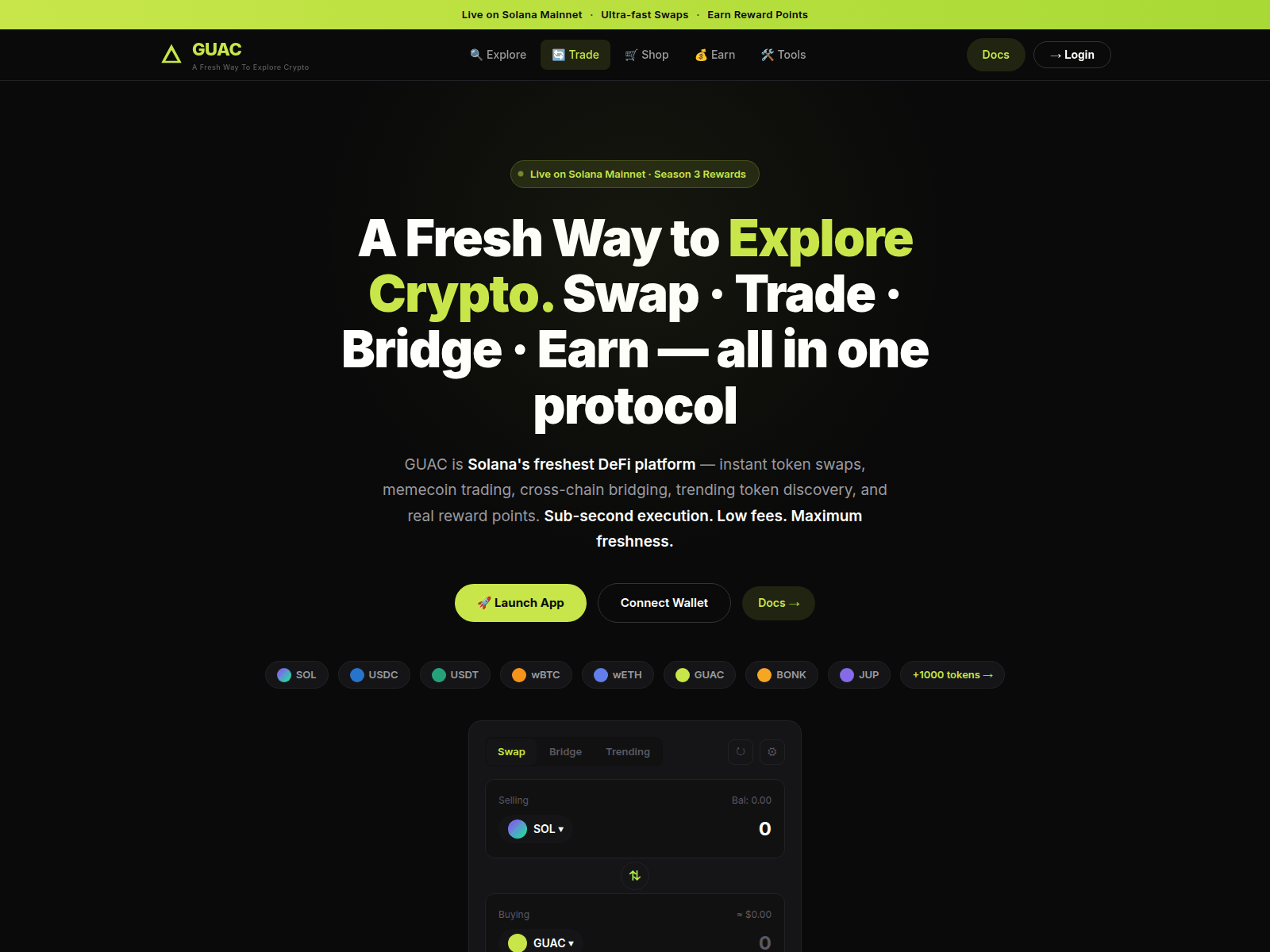 Screenshot of guacgg-swap.com