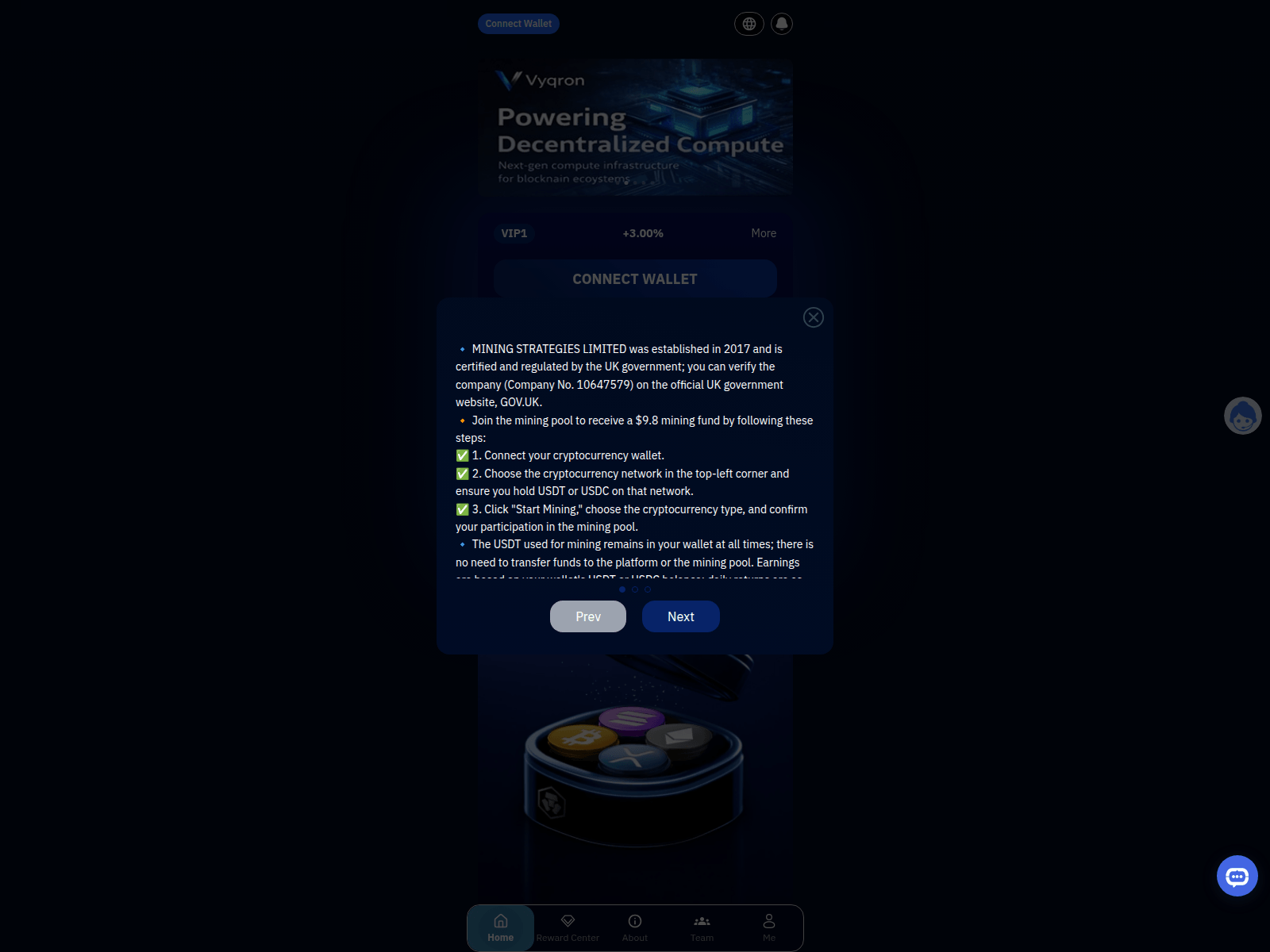 Screenshot of minings-ai.com