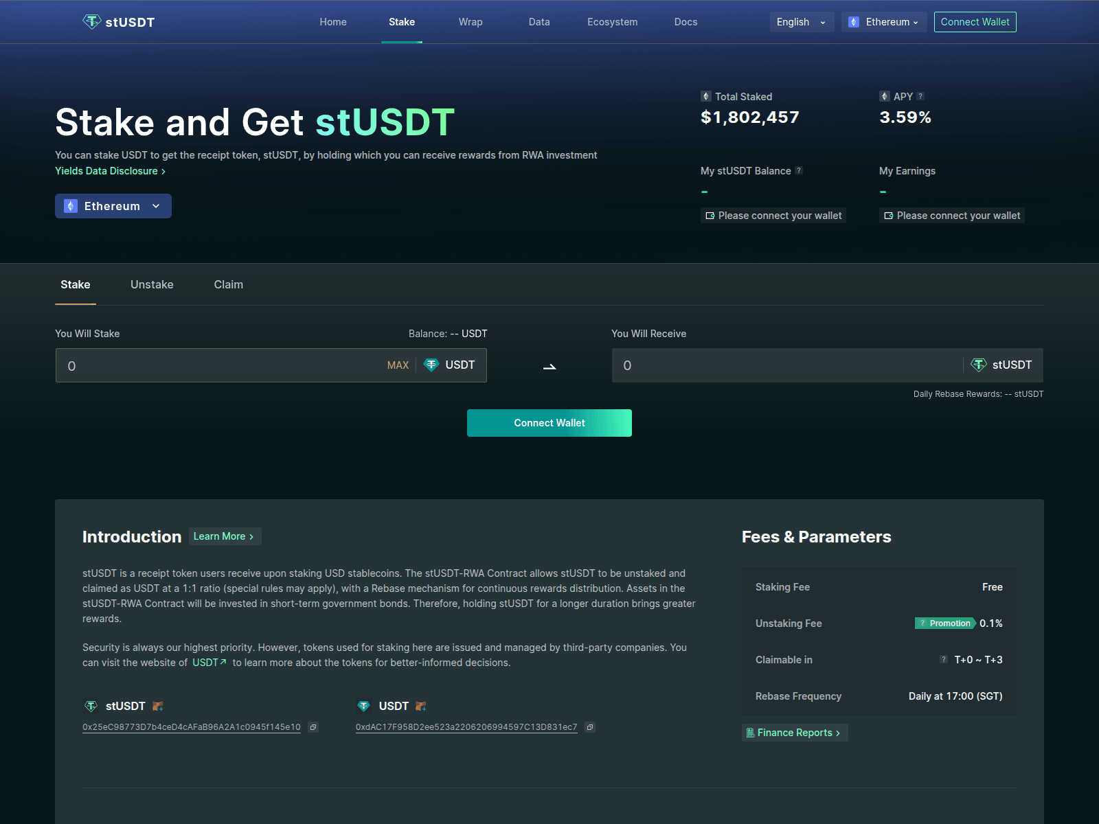 Screenshot of stusdt.bet