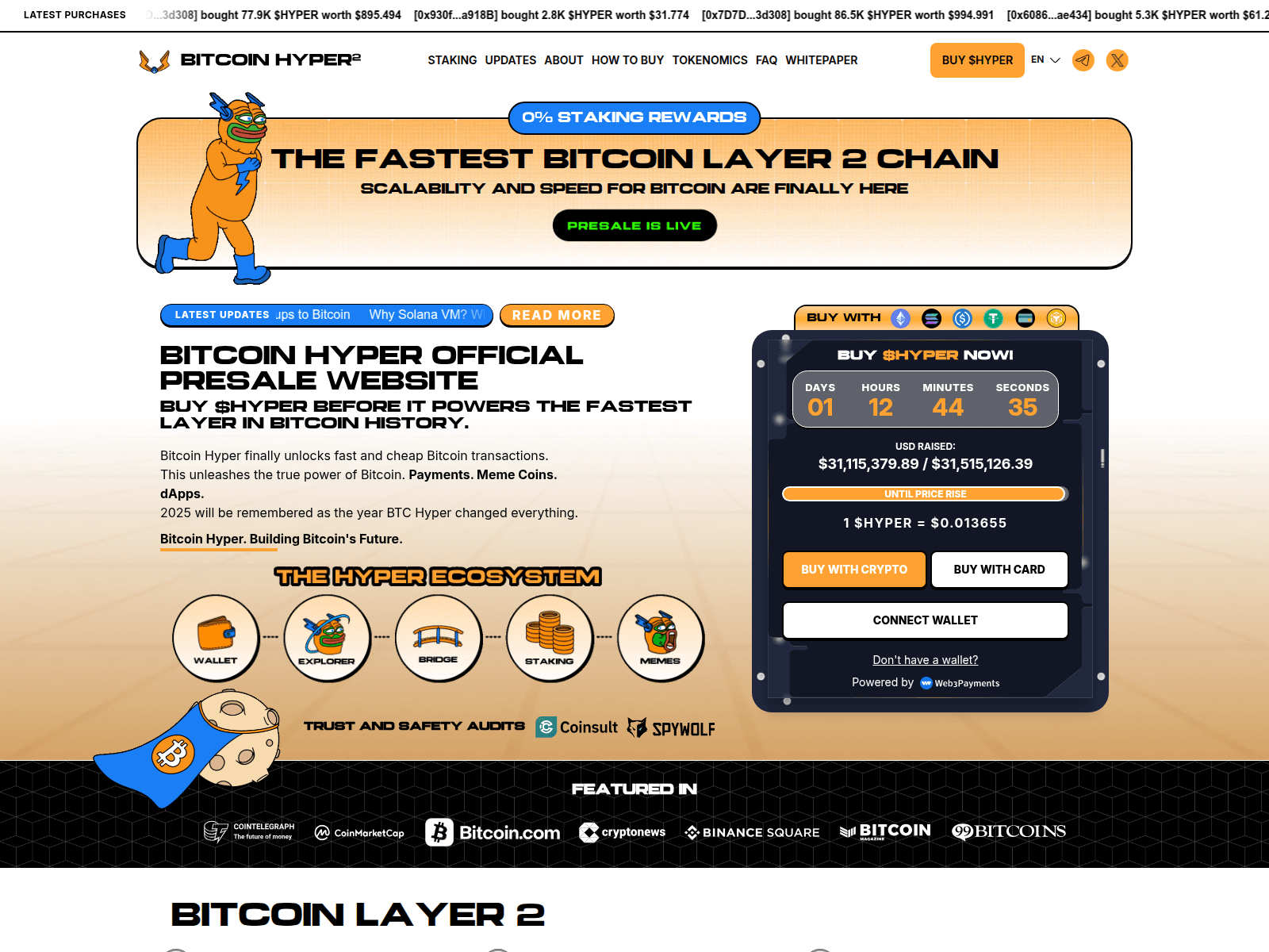 Screenshot of bitcoinhyper.connect-portal.live
