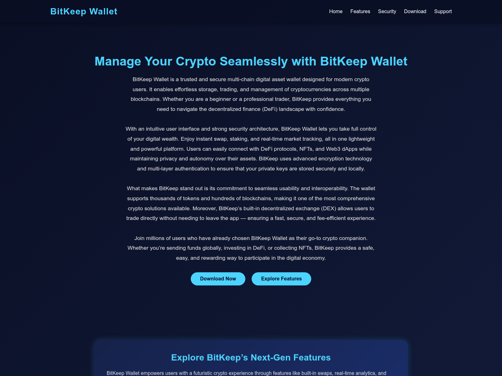 Screenshot of help-bitkeepwallet-x.pages.dev