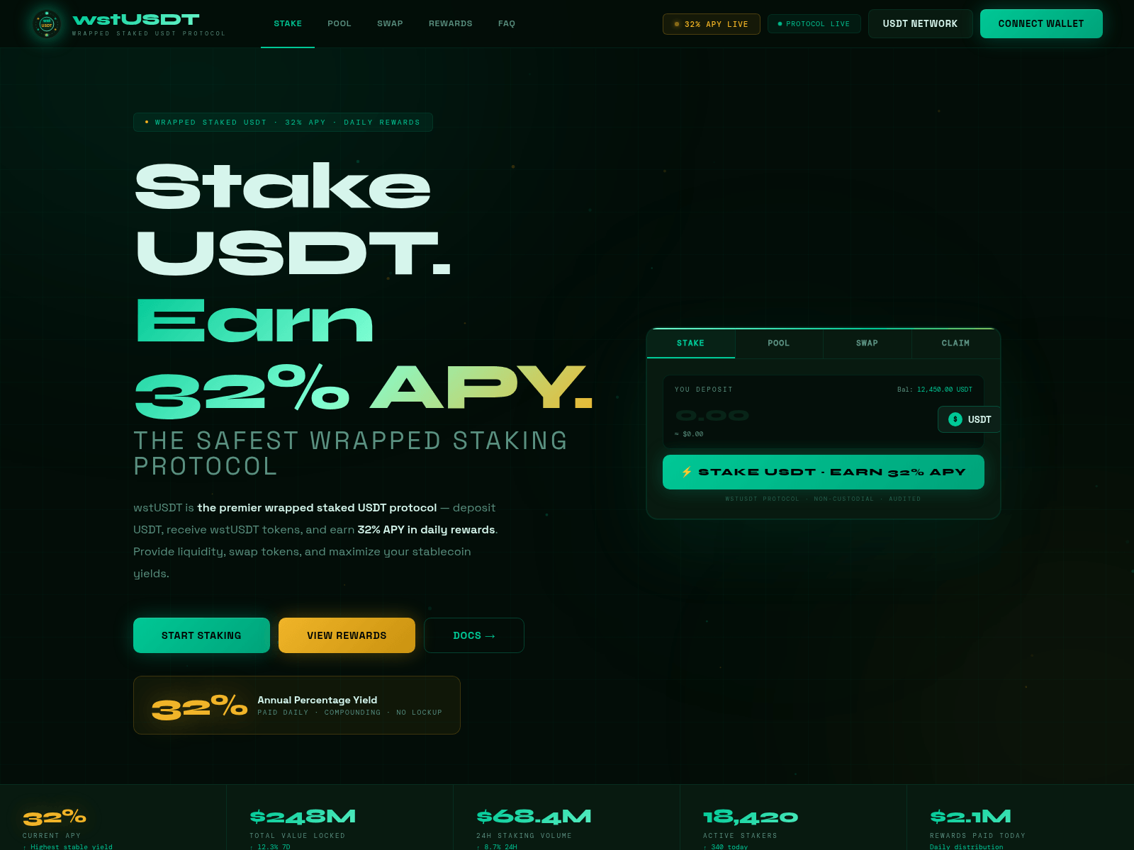 Screenshot of wstusdt.xyz
