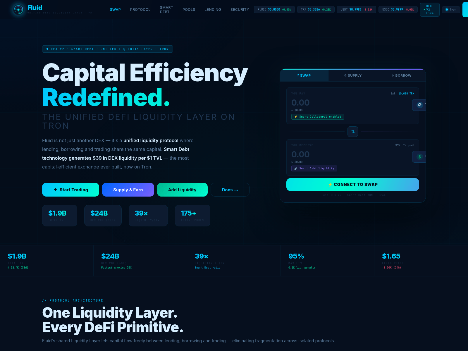 Screenshot of dex-fluid.org