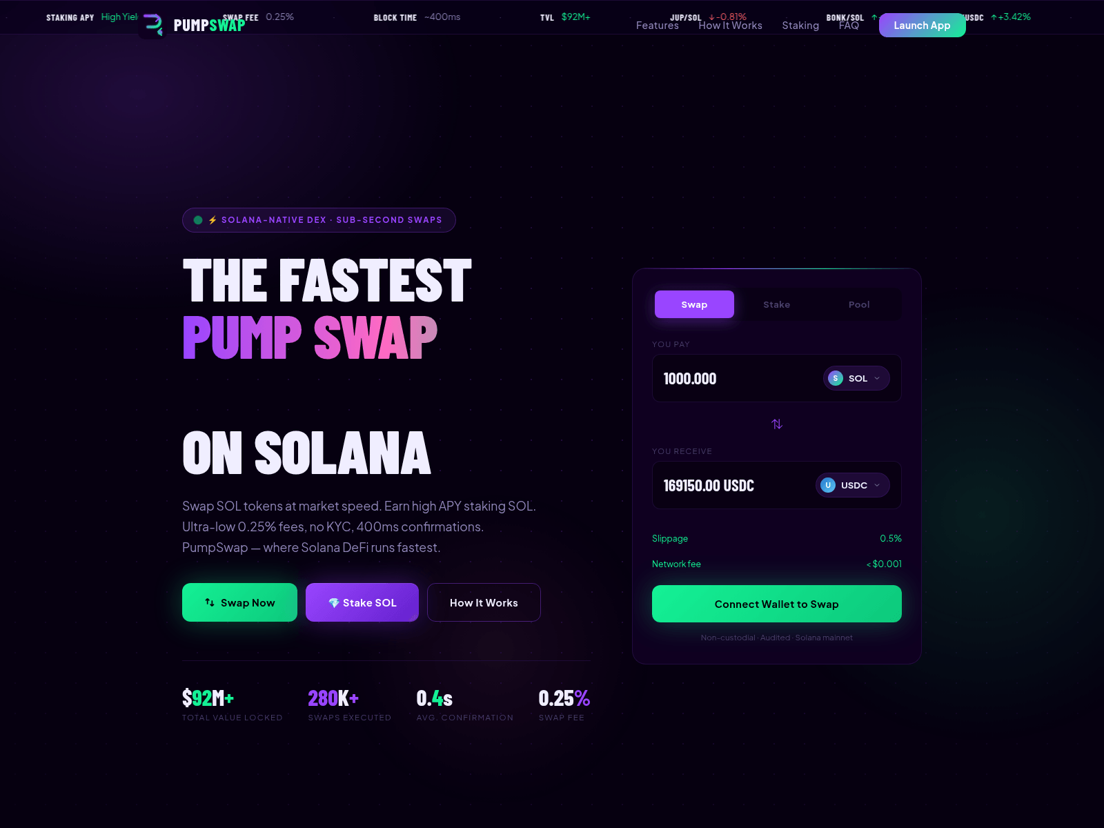 Screenshot of pump-swap.fun