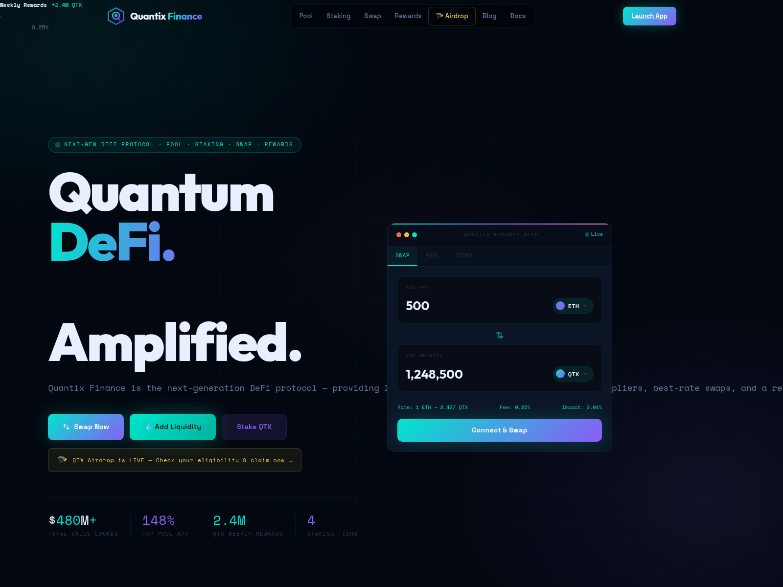 Screenshot of quantix-finance.site