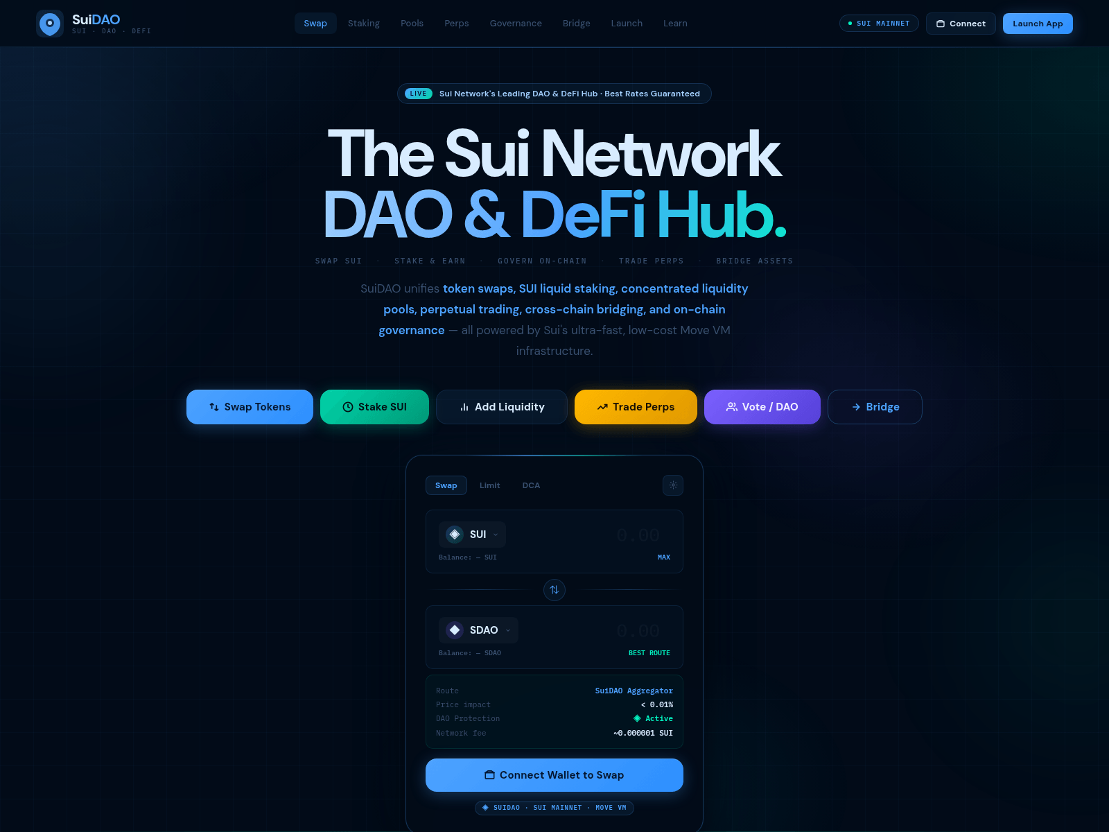 Screenshot of sui-dao.xyz
