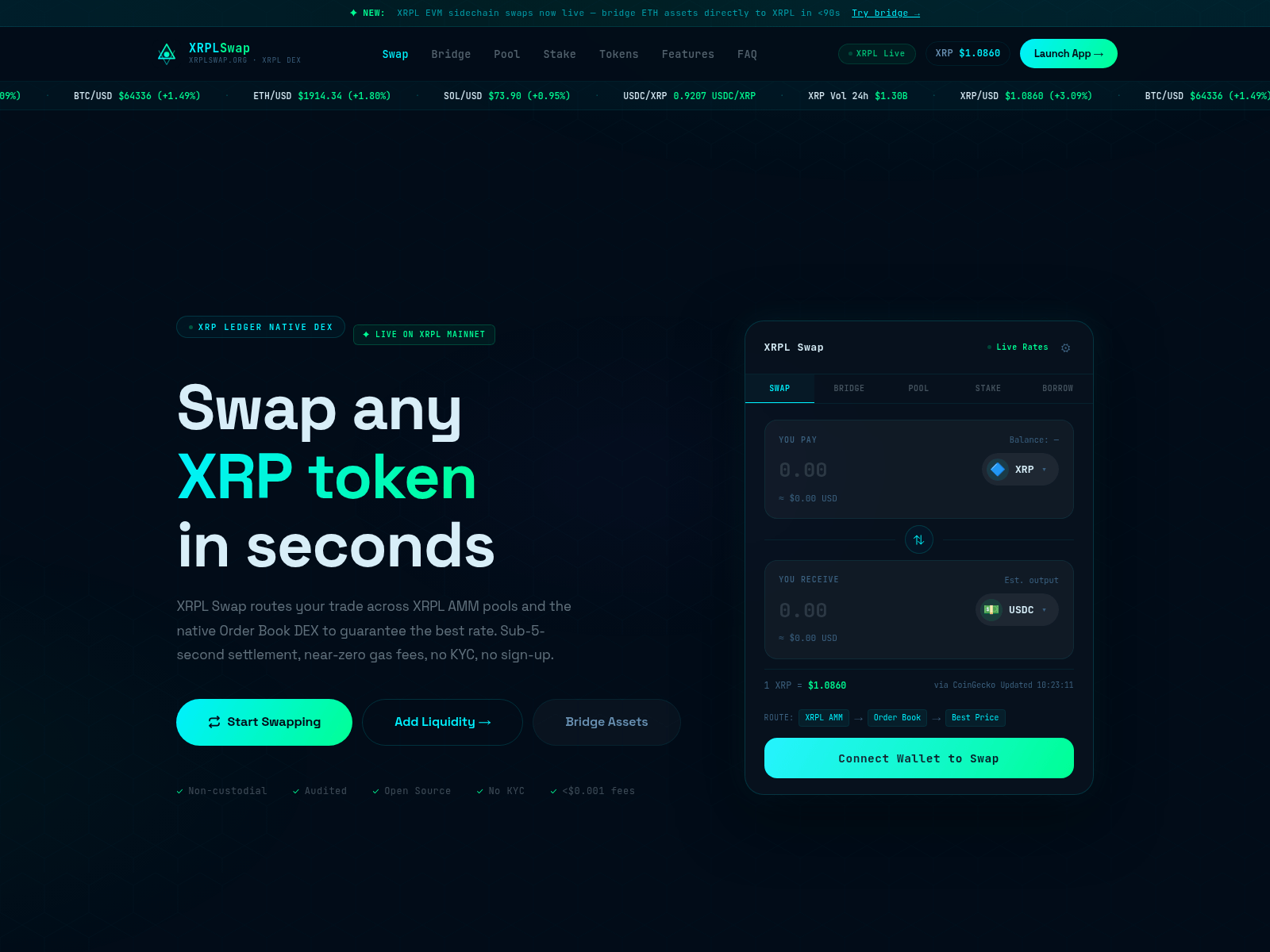 Screenshot of xrplswap.org