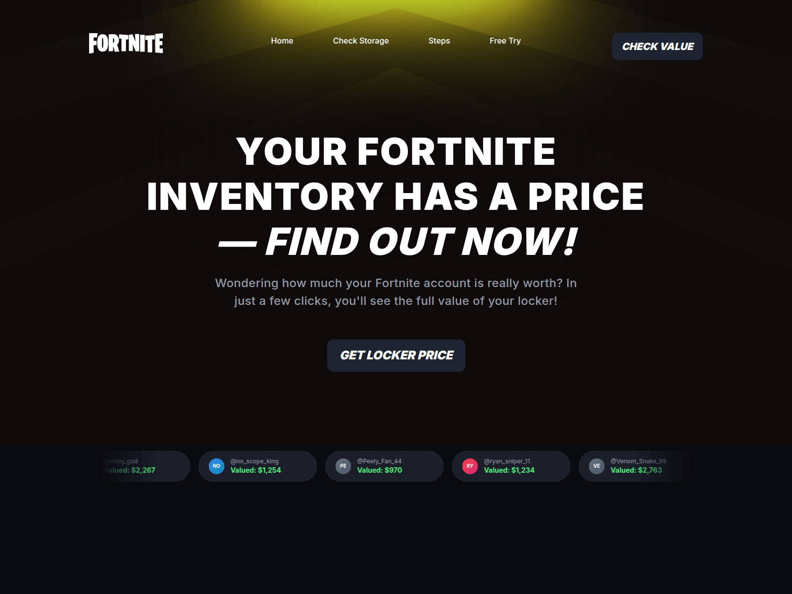 Screenshot of fortloots.com