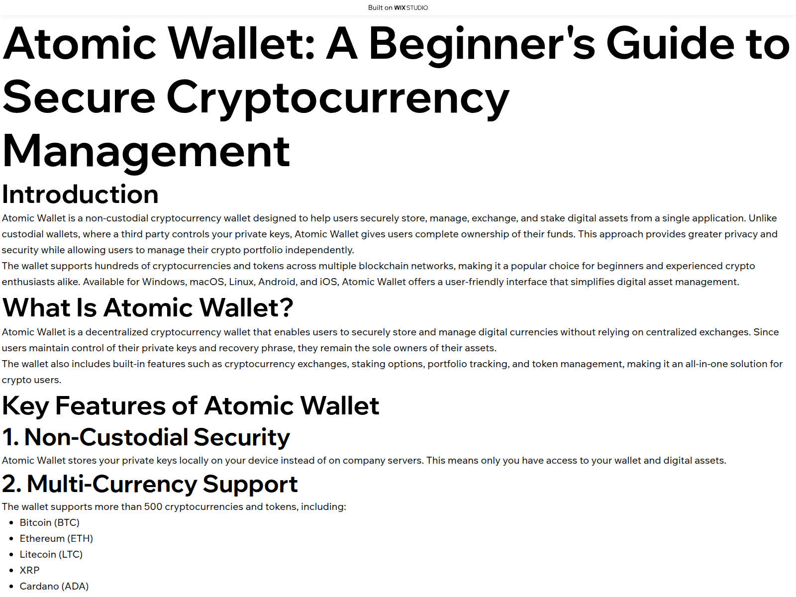 Screenshot of atomicwlt.wixstudio.com