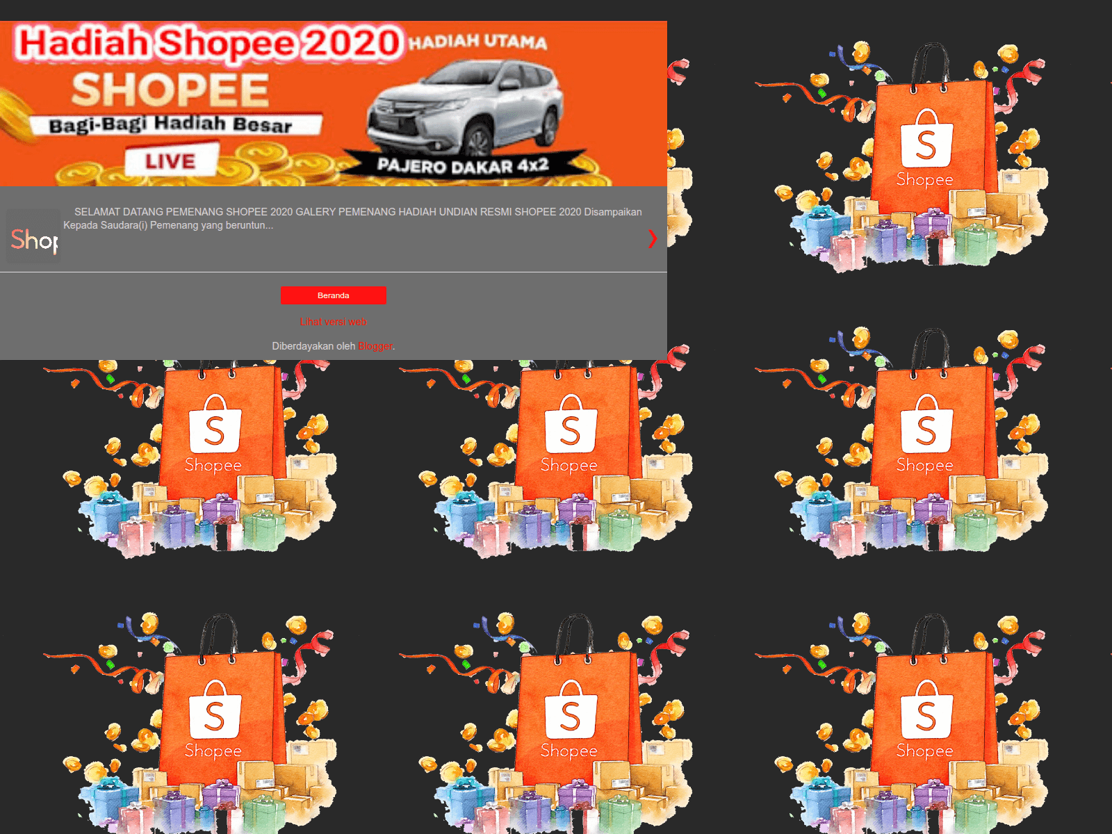 Screenshot of pestahadiahshopee2779.blogspot.com