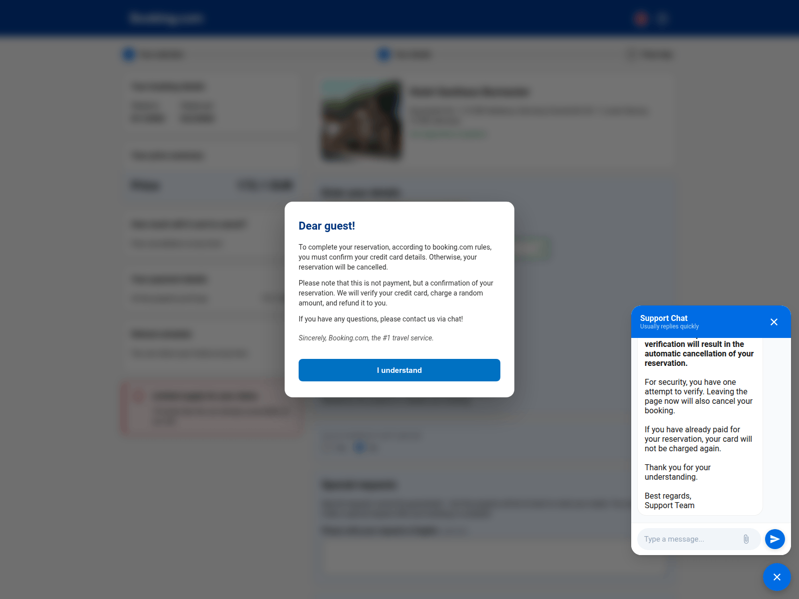 Screenshot of booklngstay-prearrlvalupdat.com