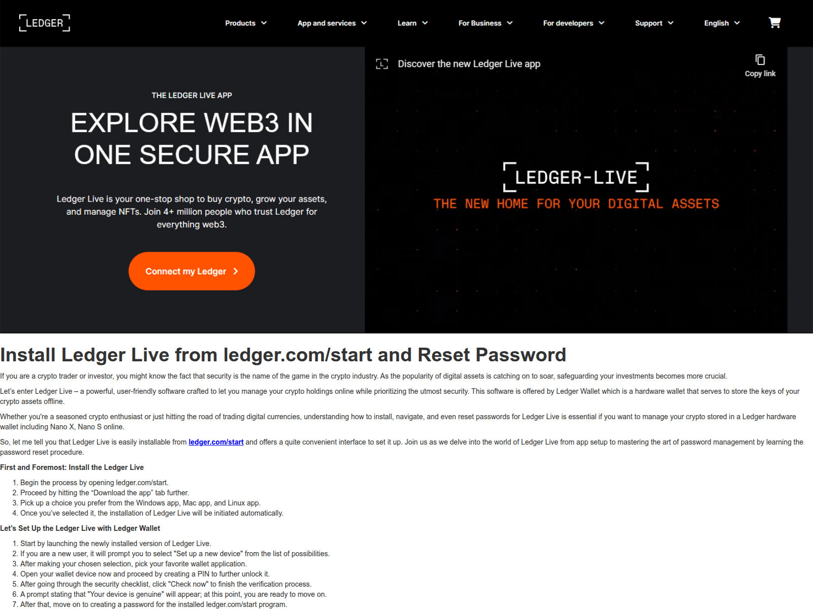 Screenshot of ledgecosnmtart.webflow.io