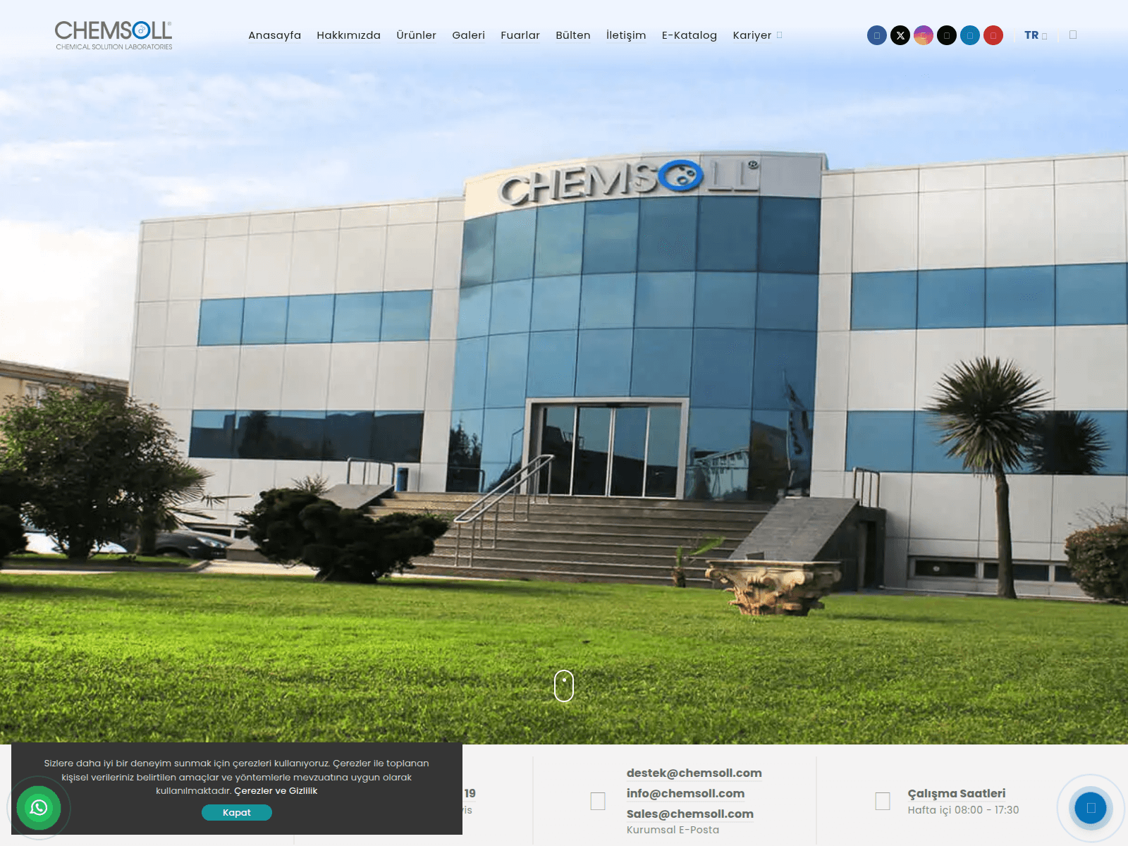 Screenshot of chemsoll.com