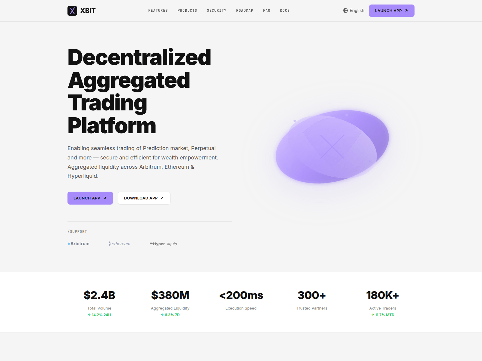 Screenshot of xbit-dex.com