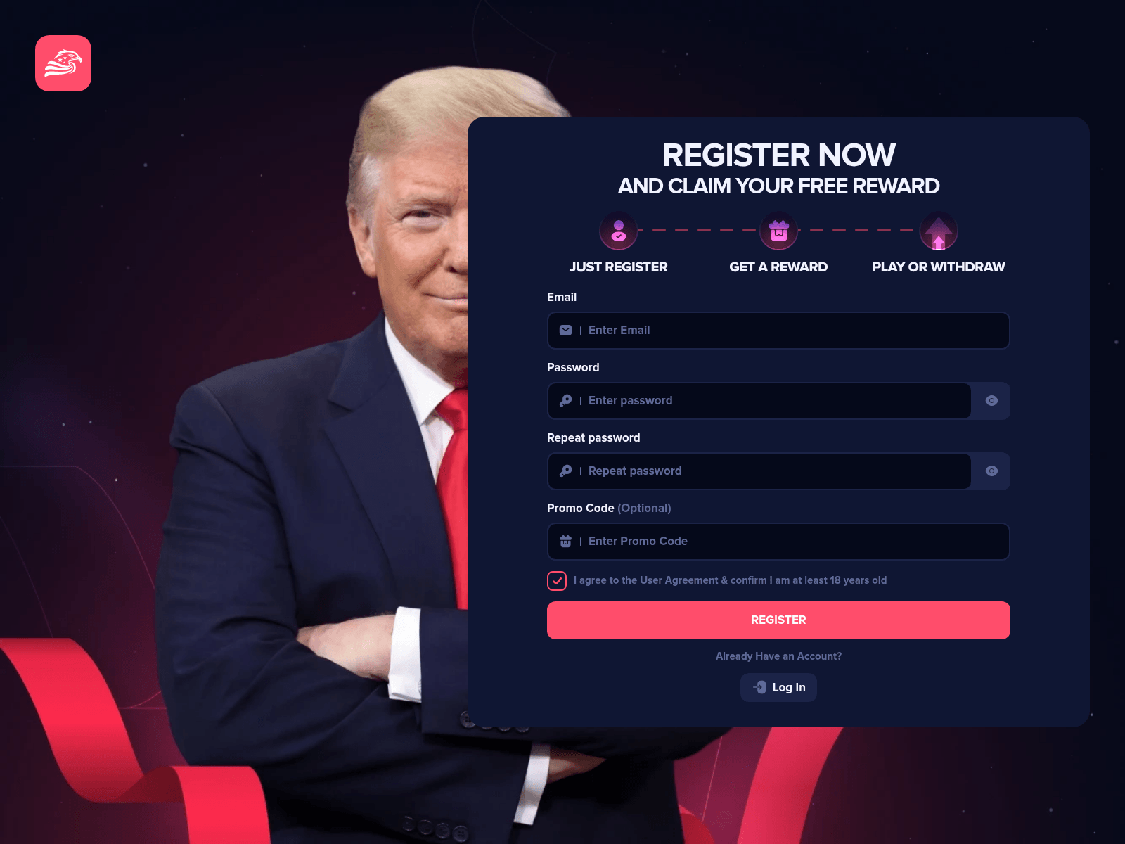 Screenshot of trumpcasino.bet