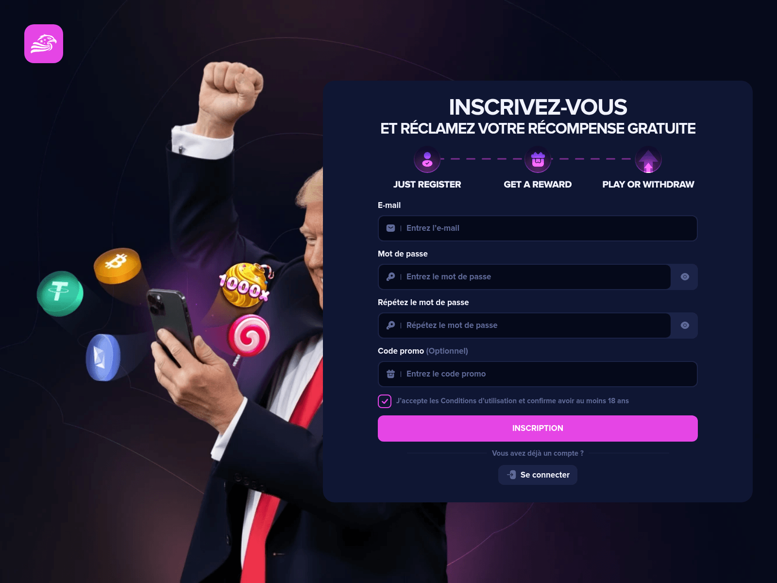 Screenshot of trumpslots.world