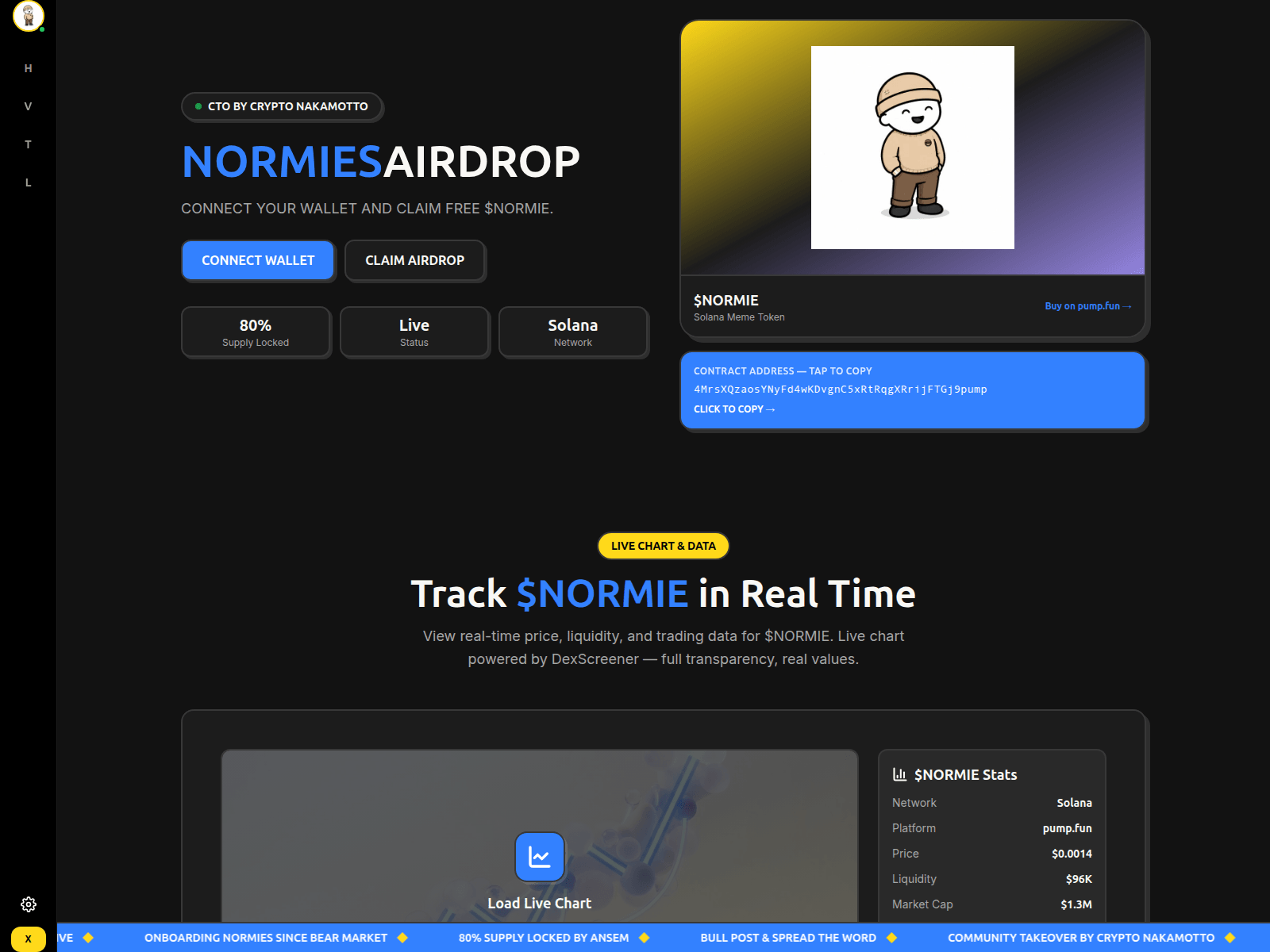 Screenshot of normie.limited-drop.fun