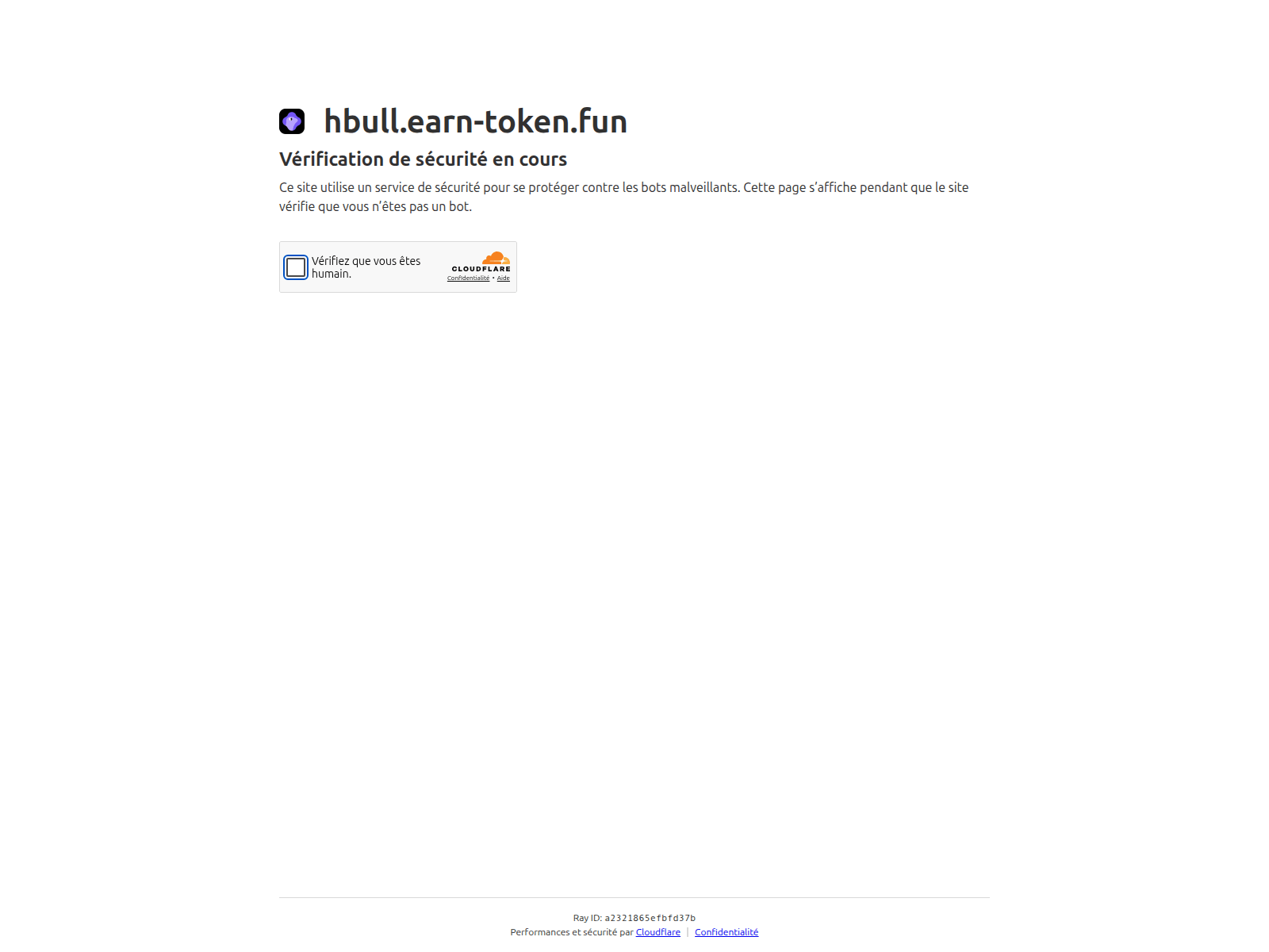 Screenshot of hbull.earn-token.fun
