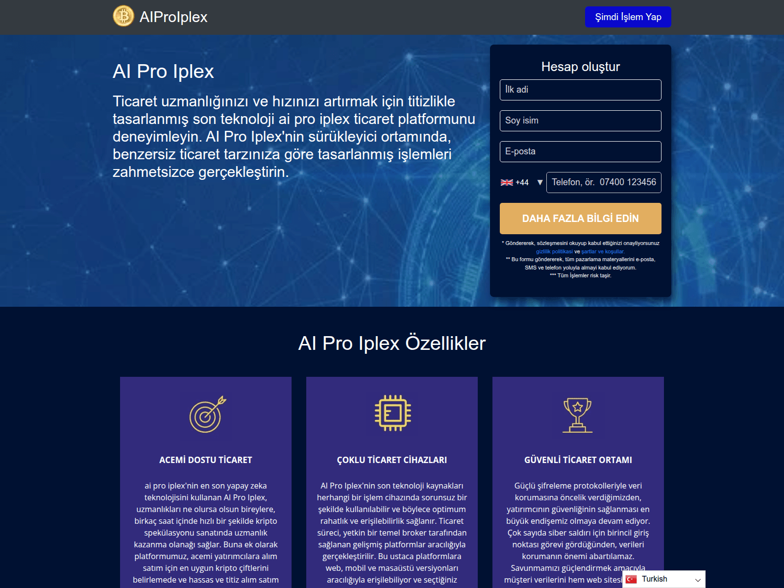 Screenshot of aiproiplex.org