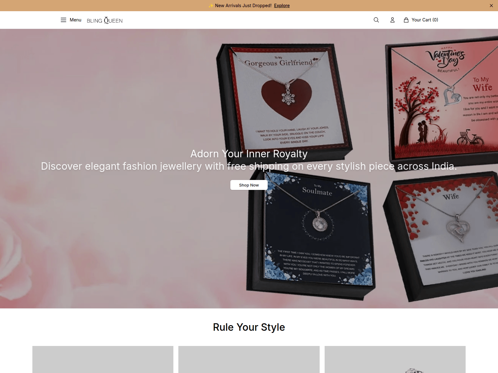 Screenshot of blng.shop