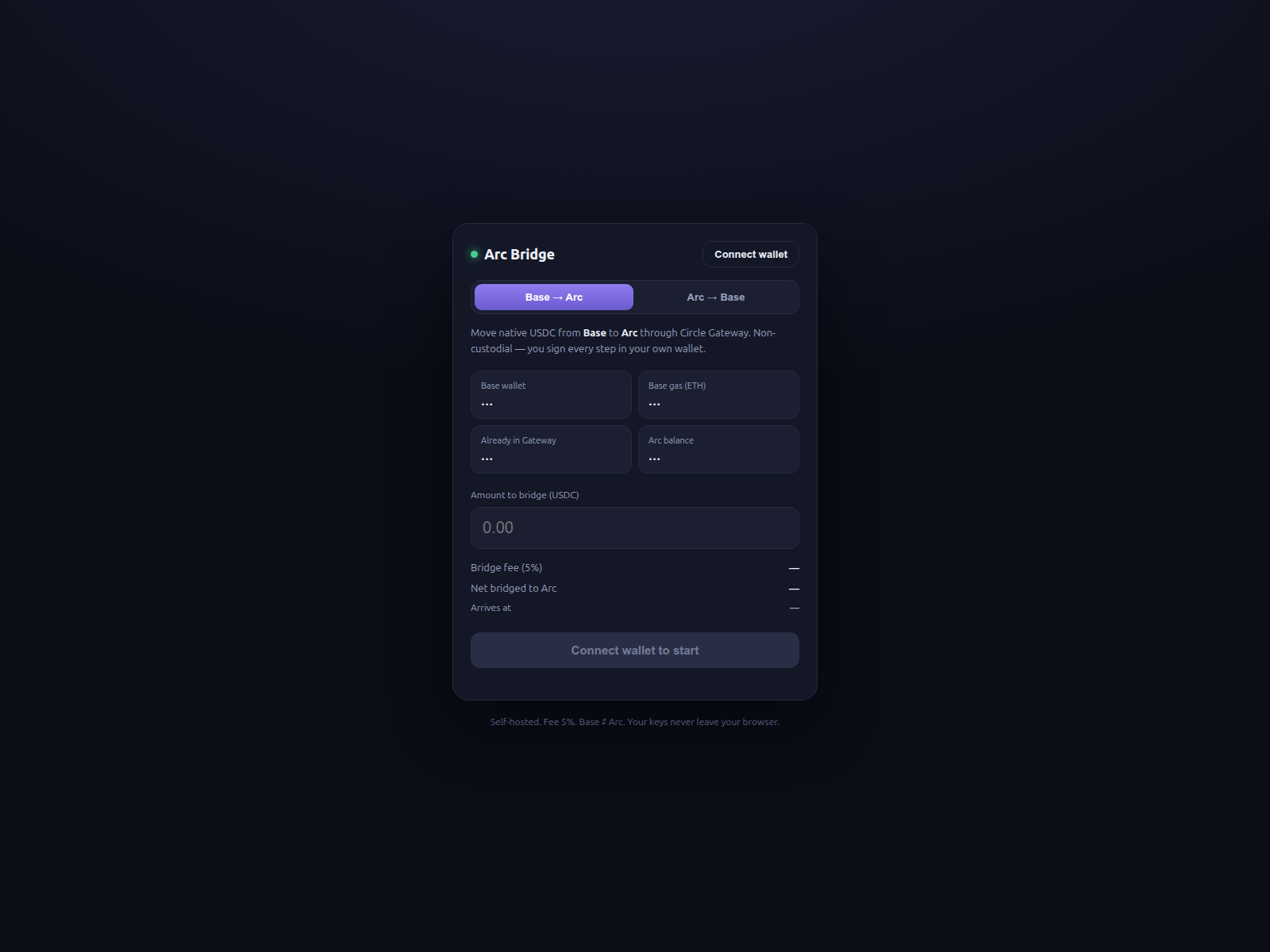 Screenshot of arcadexe.io