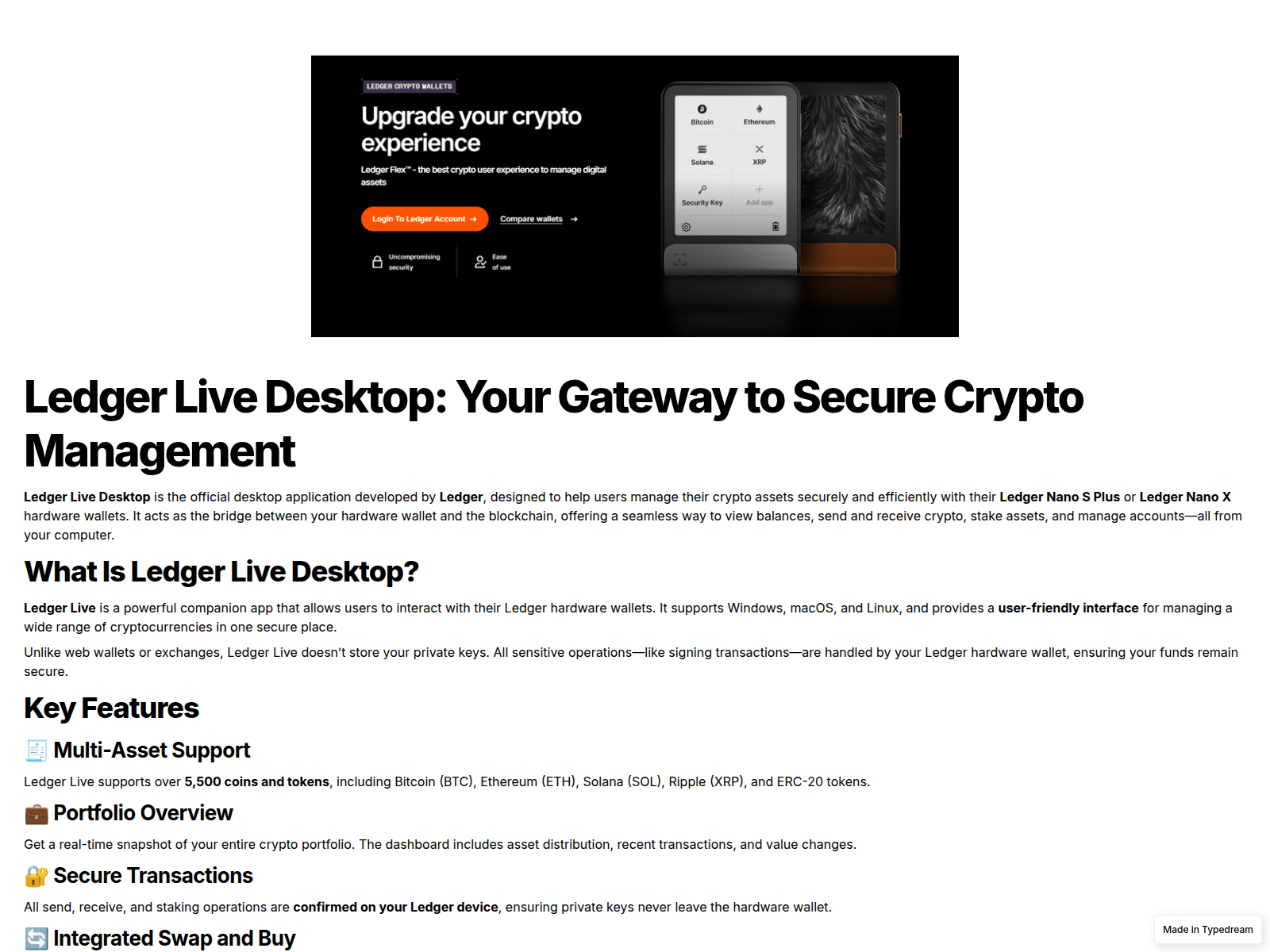 Screenshot of docs--login--ledger-live-desktop-io.typedream.app
