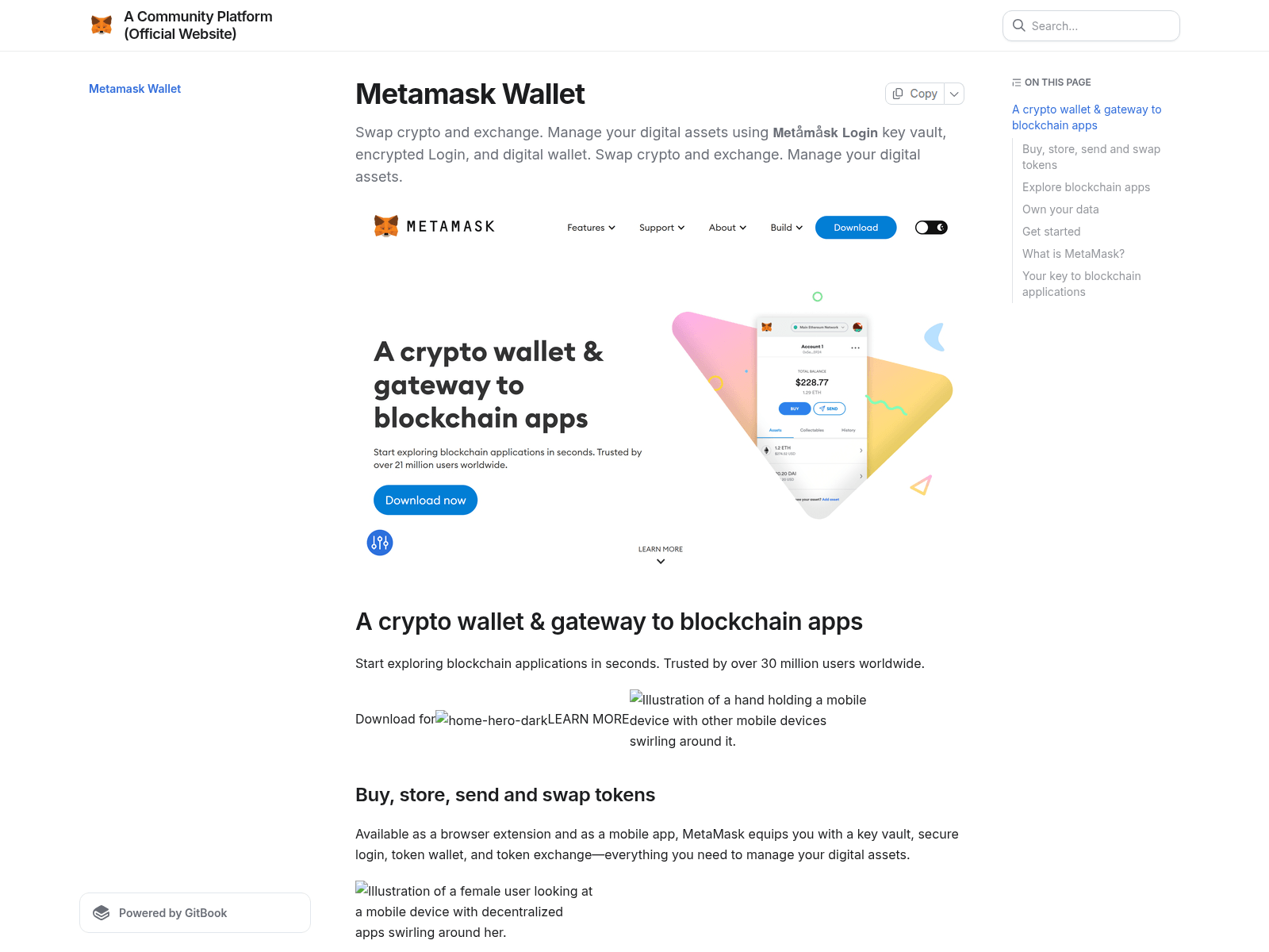 Screenshot of metamsakslogem-us.gitbook.io
