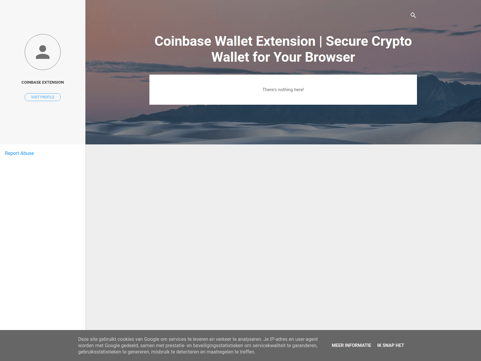 Screenshot of coinbase-extension-wallet.blogspot.com