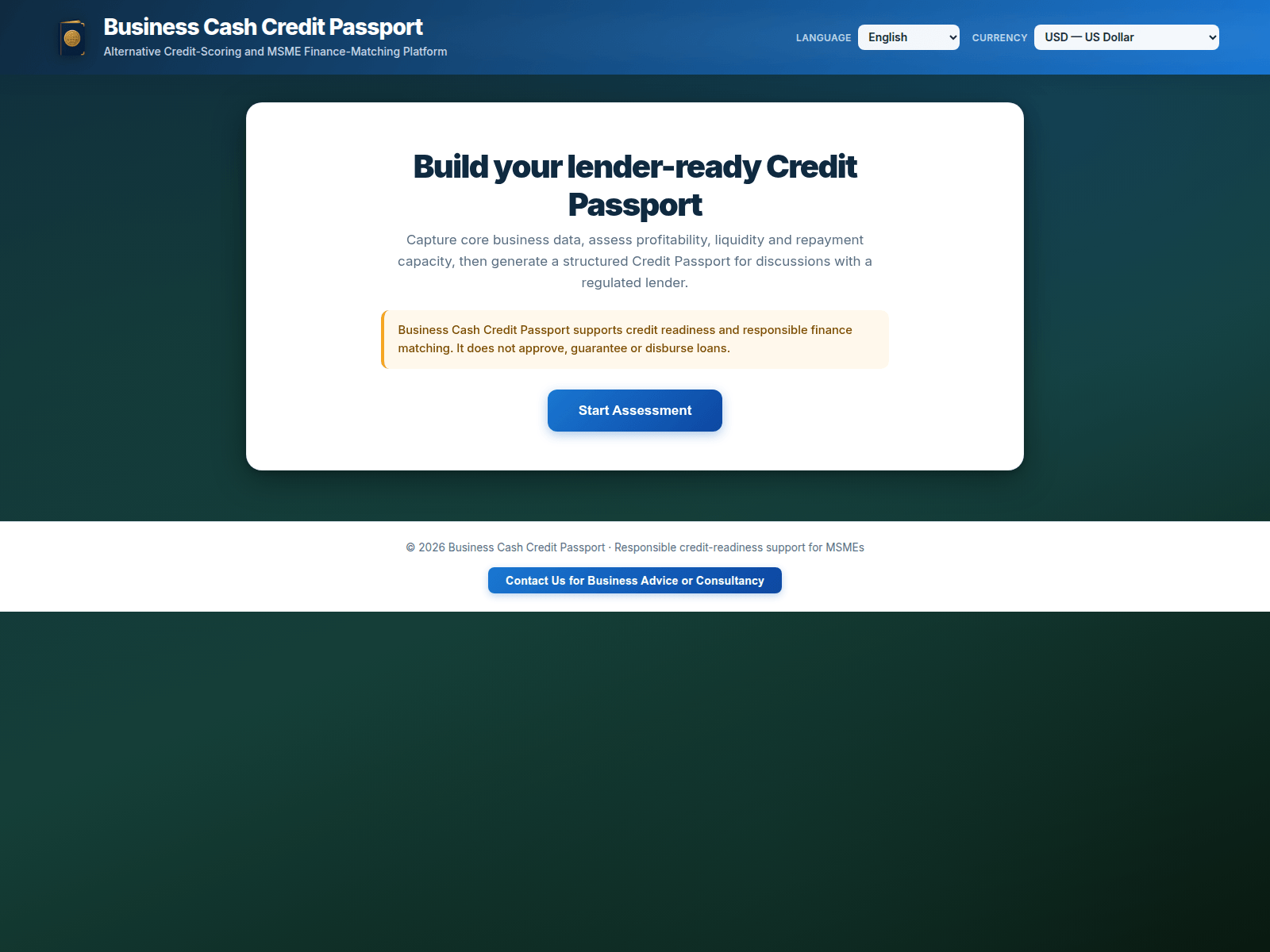 Screenshot of creditanalysisreport.com